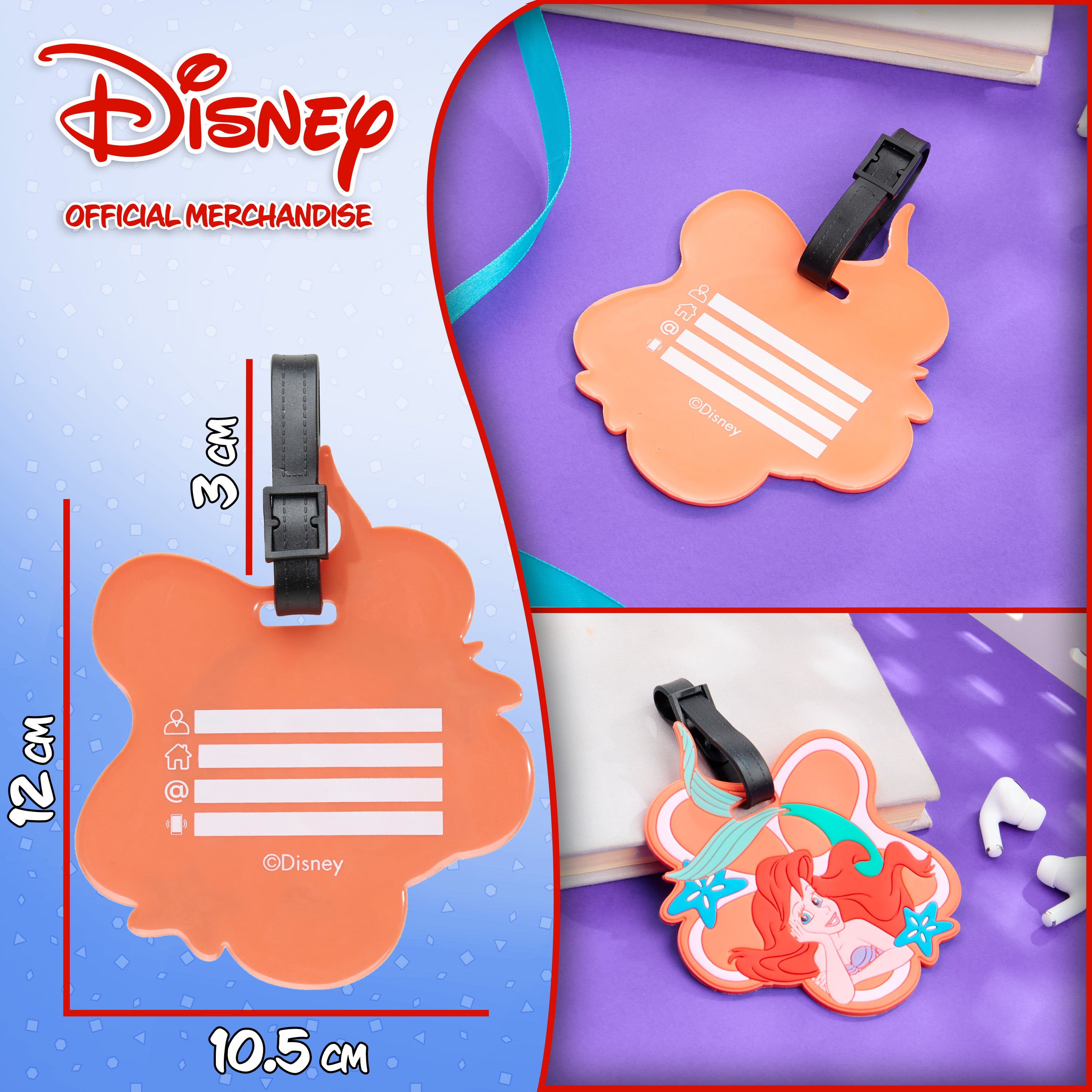 disney-tiquette-valise-ariel-pvc-adresse image 6