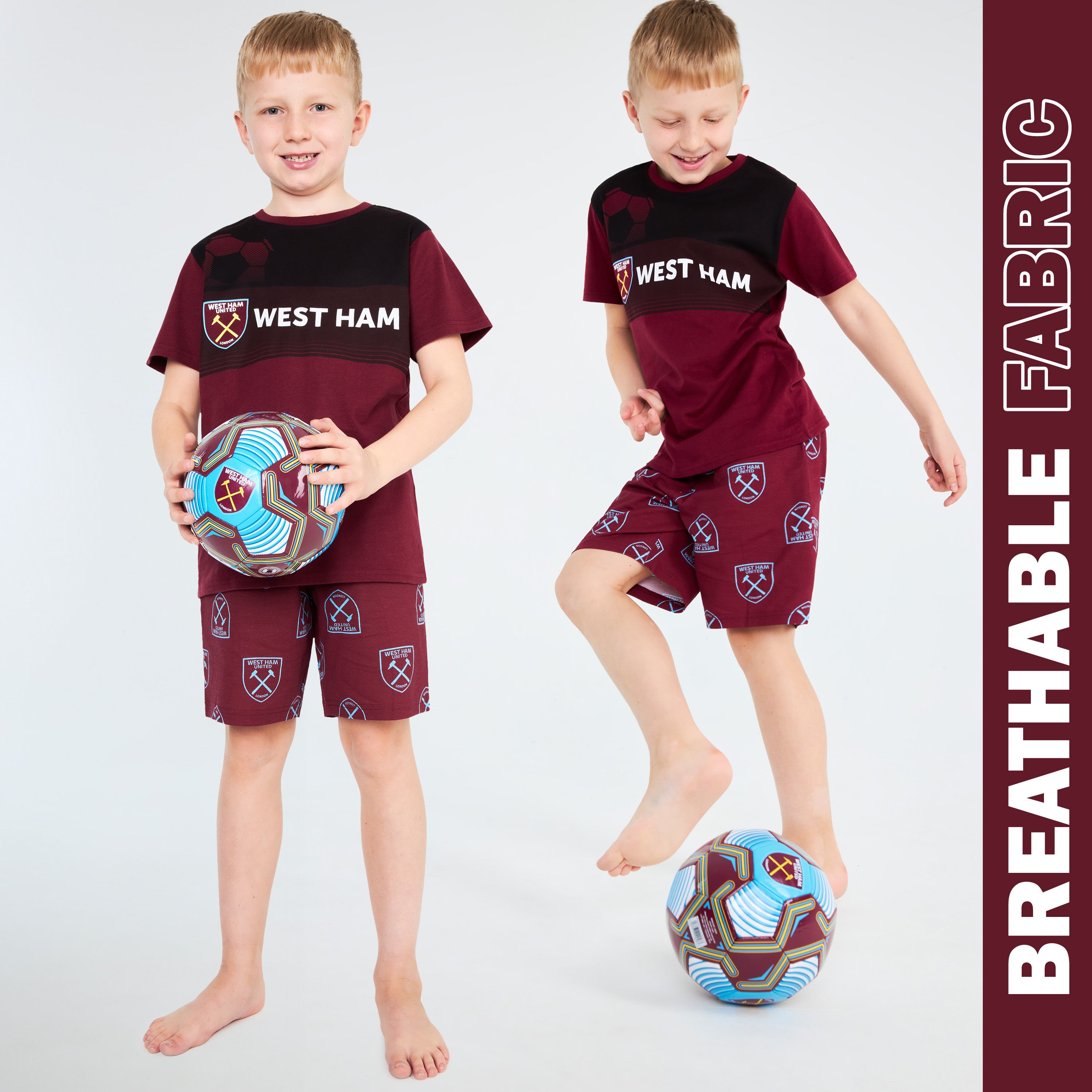 west-ham-pyjama-court-gar-on-coton-9-10-ans image 5