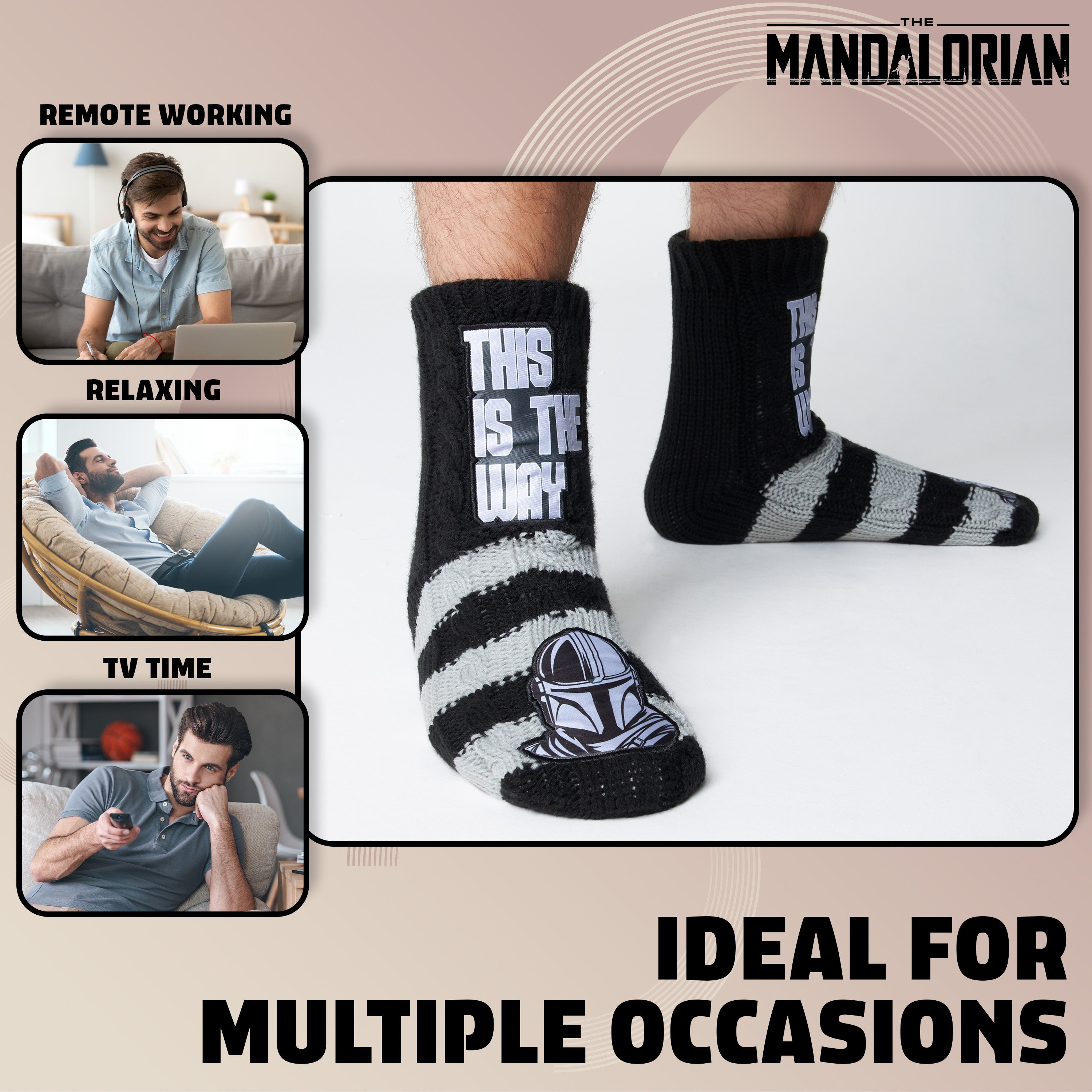 disney-mandalorian-baby-yoda-chaussons-chaussettes-homme image 4