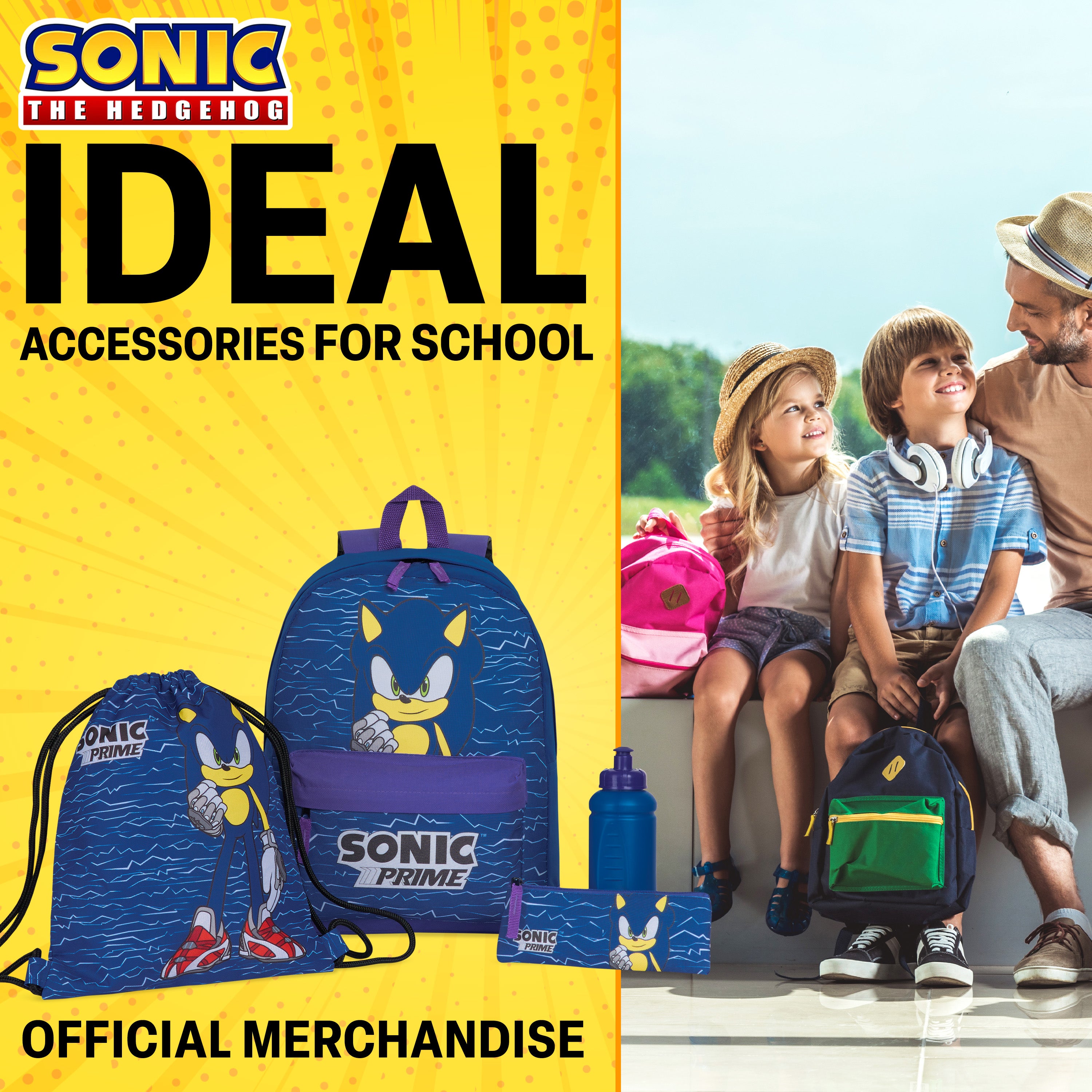 sac-cole-sonic-enfant-4-pi-ces-dos-gourde image 4