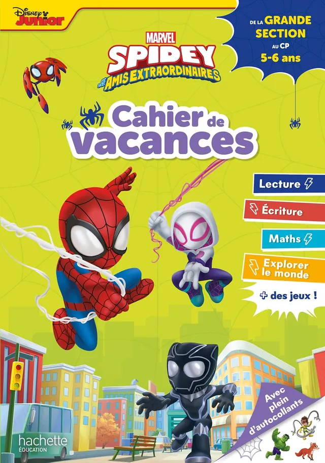 spidey-et-ses-amis-cahier-de-vacances-gs-au-cp-2026 image 1