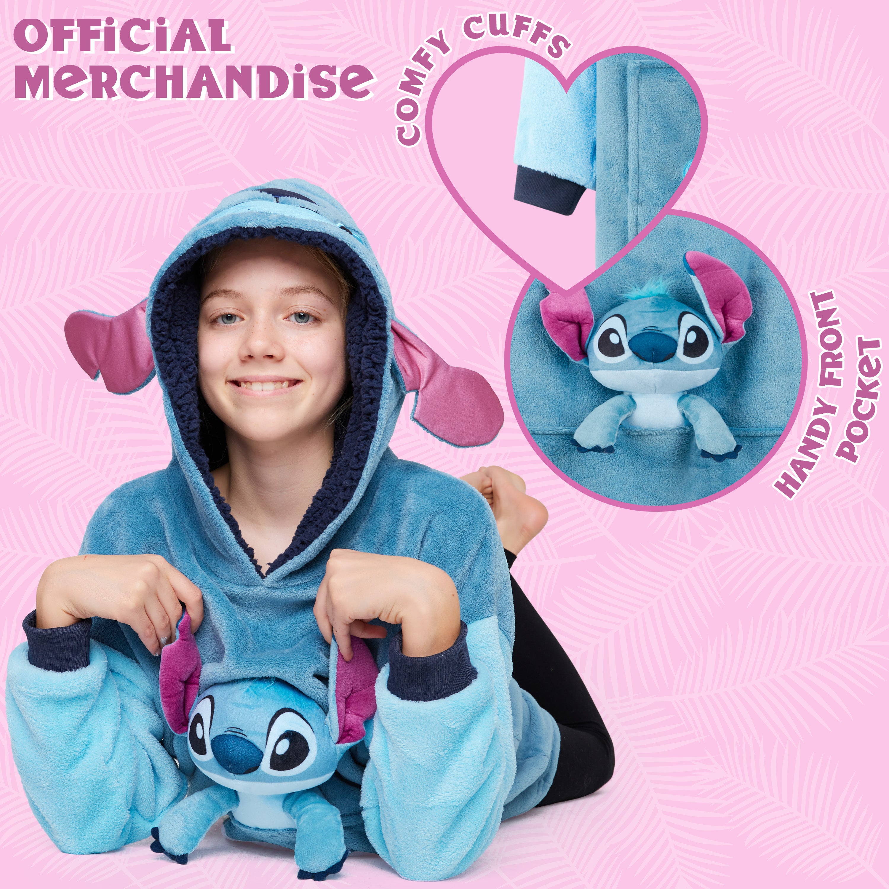 get-trend-disney-sweat-plaid-stitch-polaire-enfant-peluche image 5