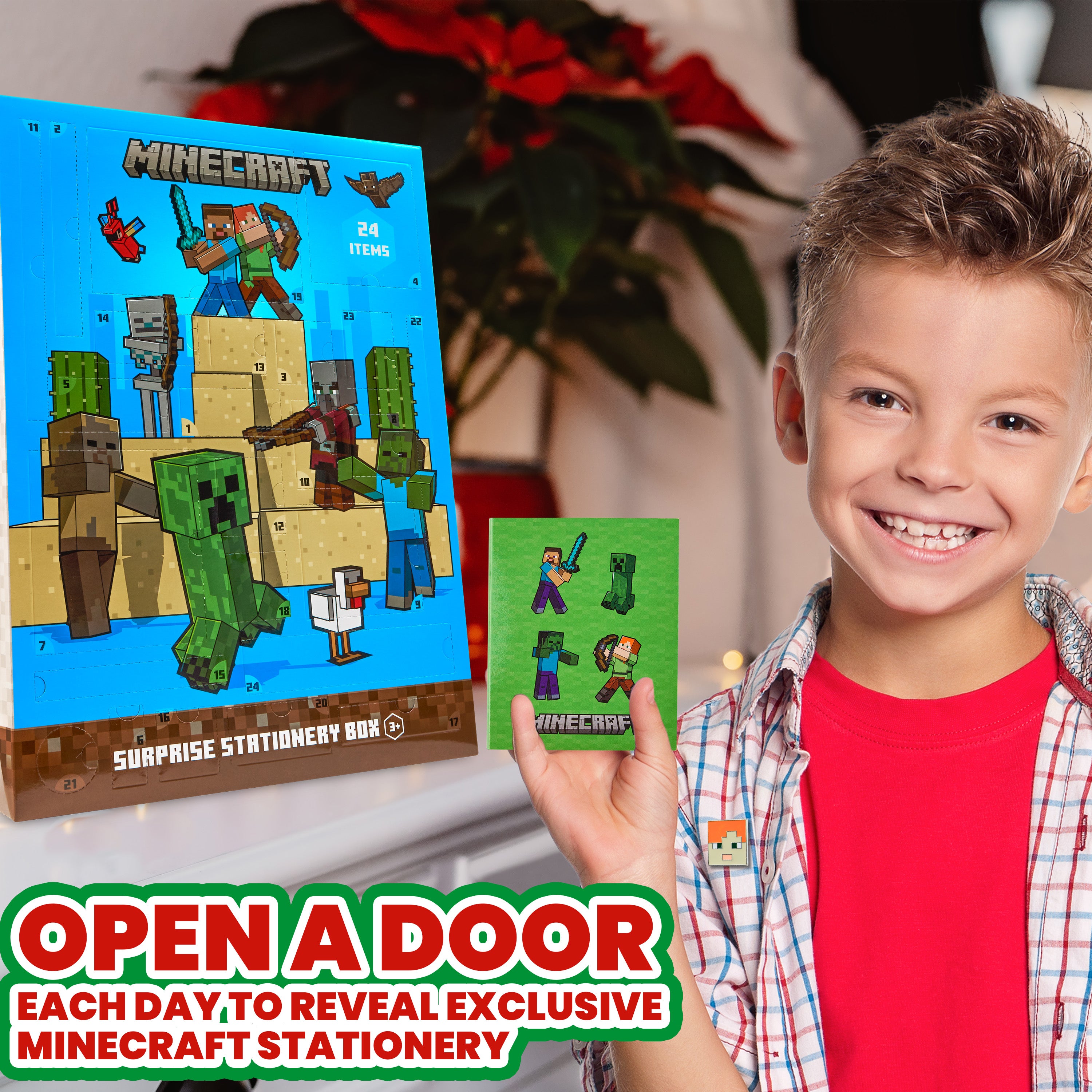 minecraft-calendrier-de-l-avent-2025-papeterie-24-surprises image 4
