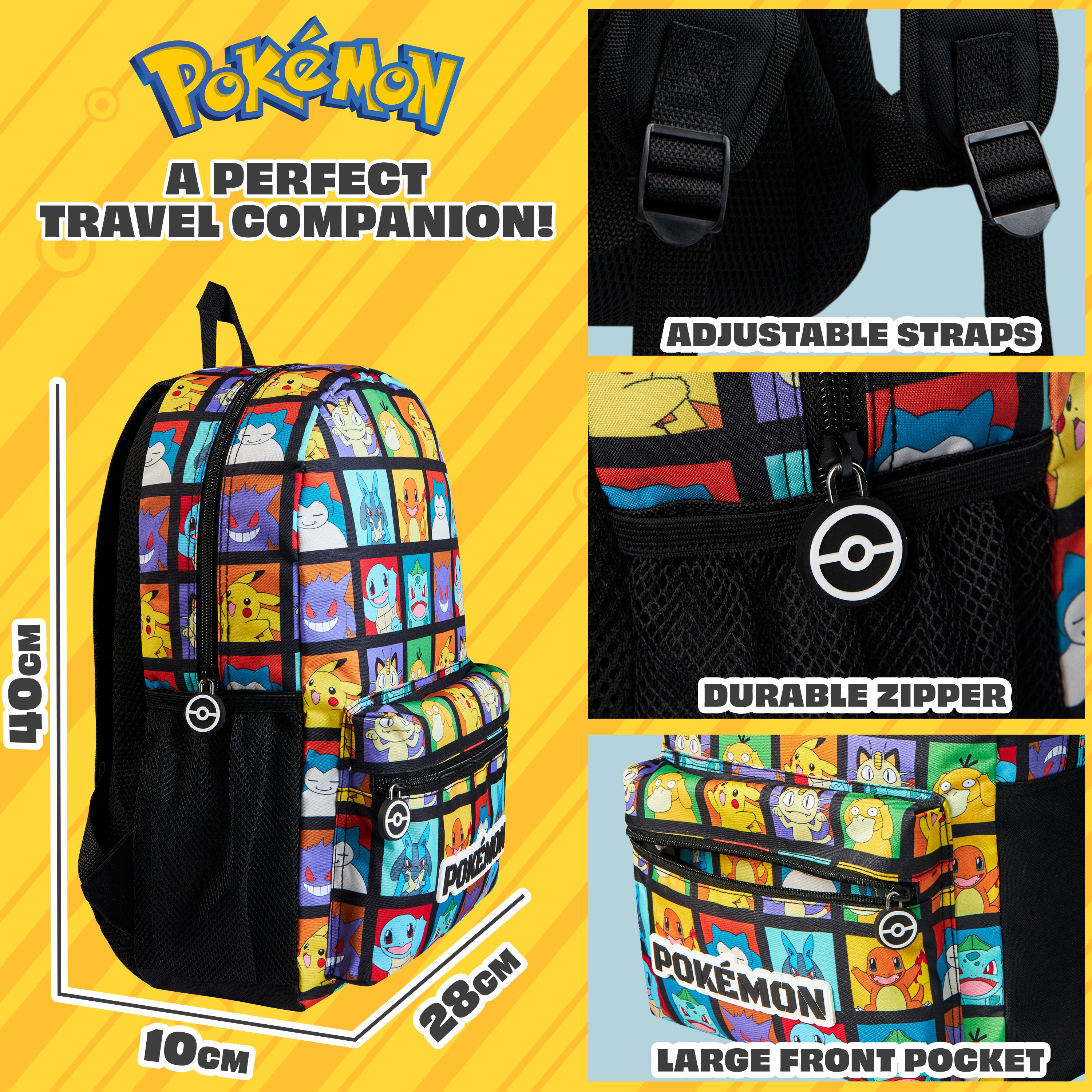 pok-mon-sac-dos-enfant-scolaire-poche-gourde-bretelles-matelass-es image 6
