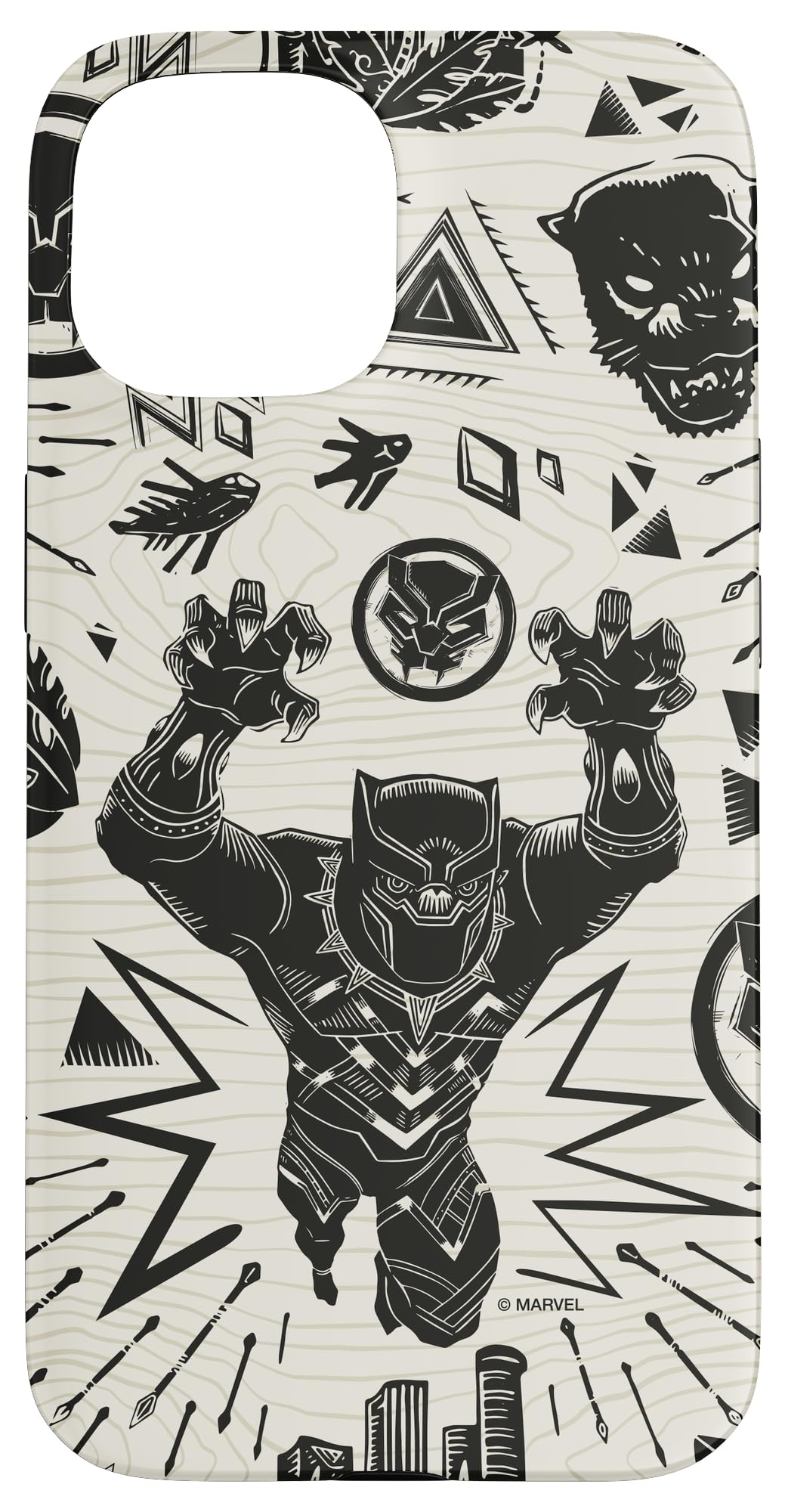 marvel-black-panther-coque-iphone-15-pro-wakanda-forever-rigide image 6