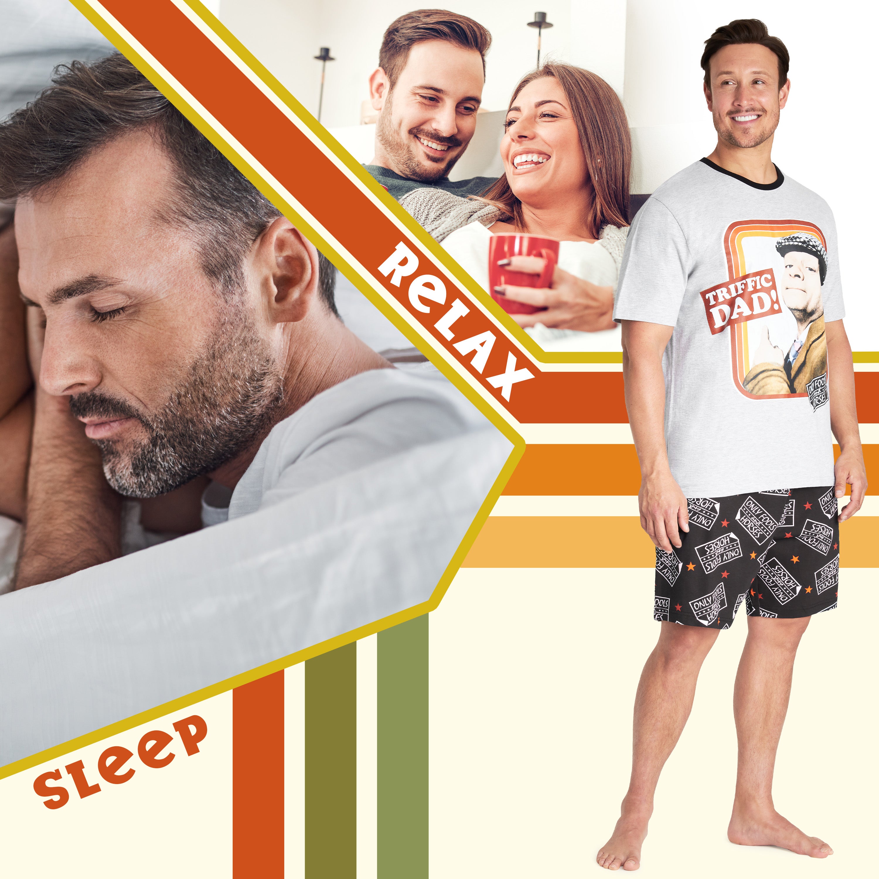 only-fools-and-horses-pyjama-court-homme-coton-t-shirt-short image 5