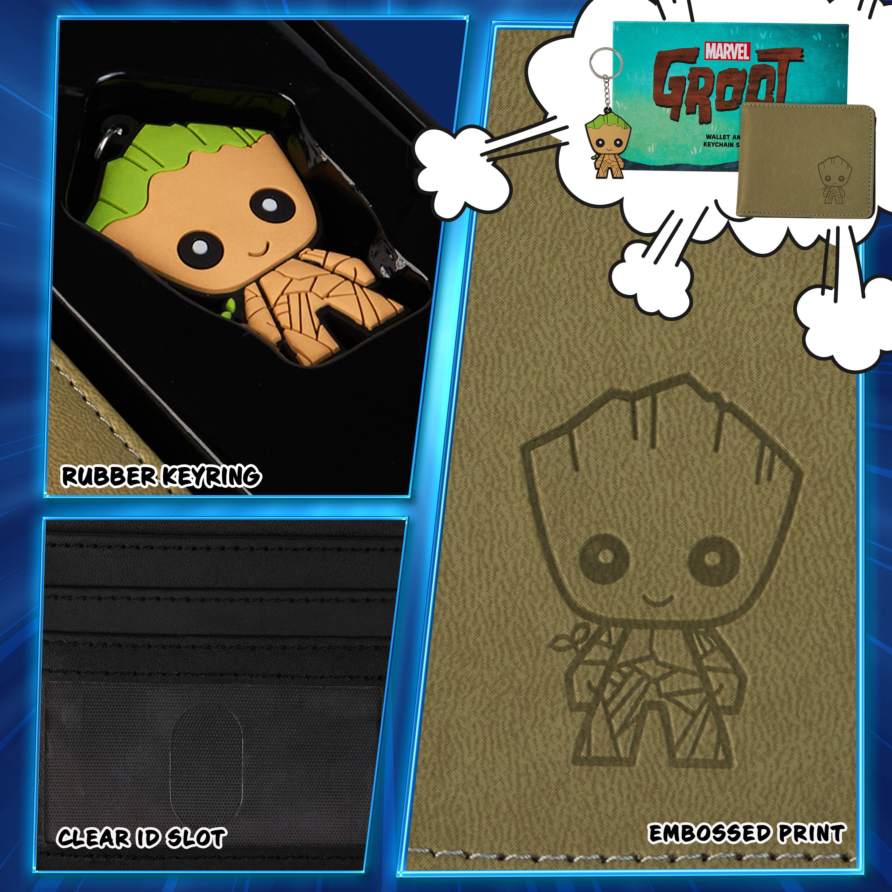 get-trend-marvel-groot-portefeuille-cartes-beige-porte-cl-s-homme image 5