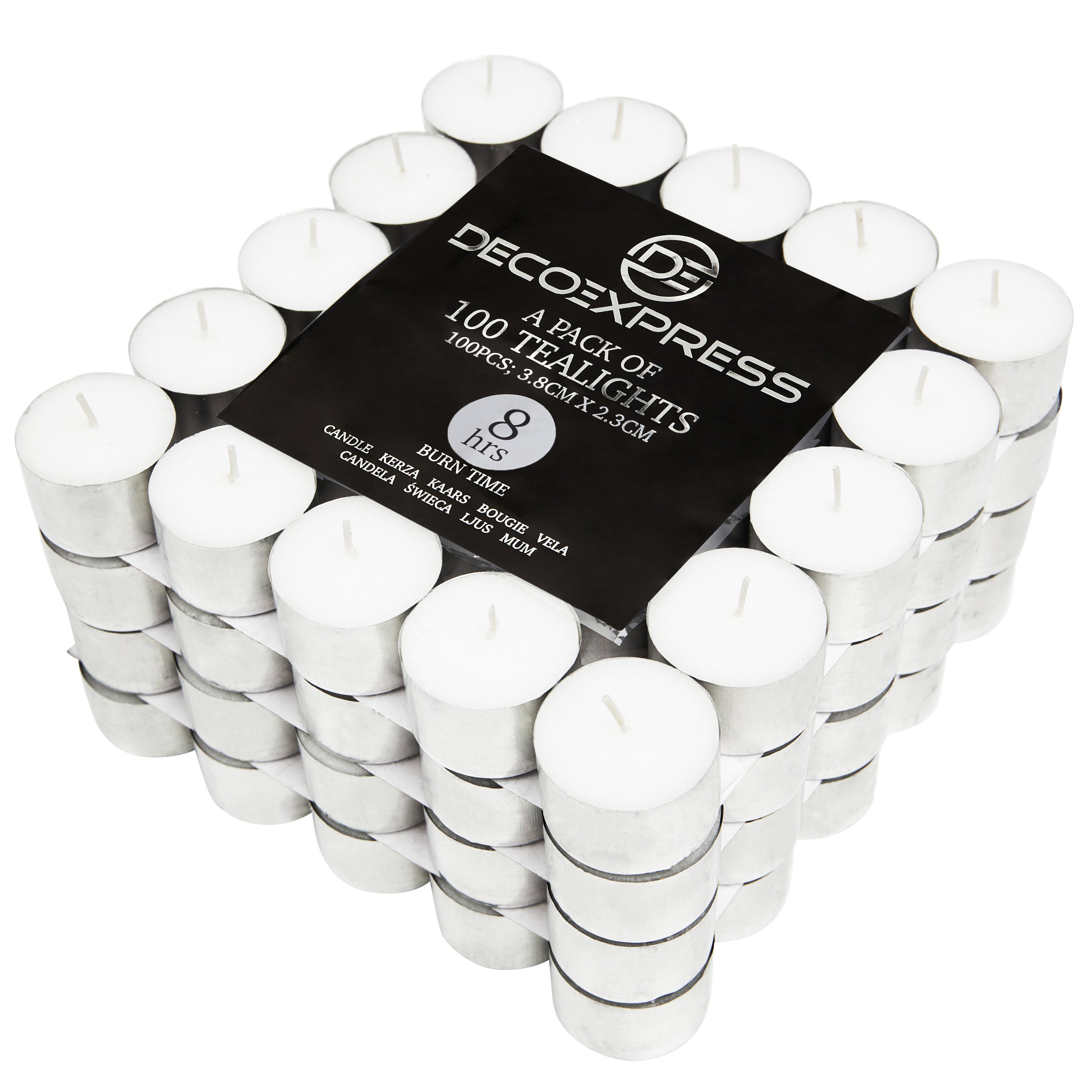 get-trend-bougies-chauffe-plat-blanches-lot-200-8-heures image 1
