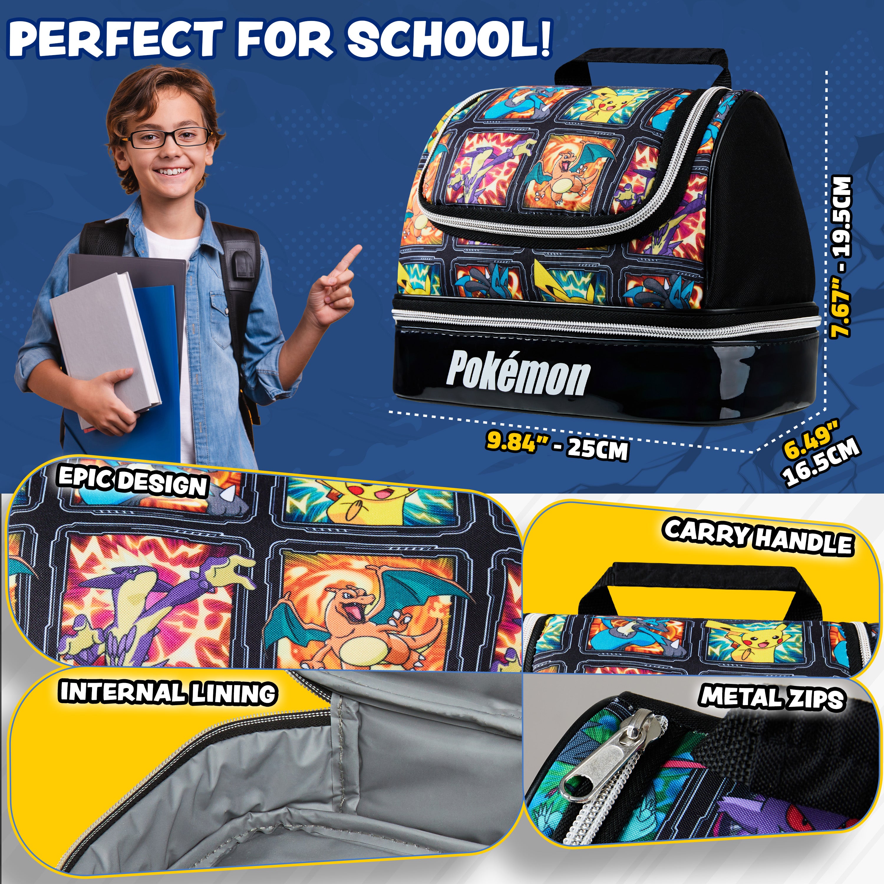 pok-mon-sac-repas-enfant-isotherme-double-tage-pikachu image 6
