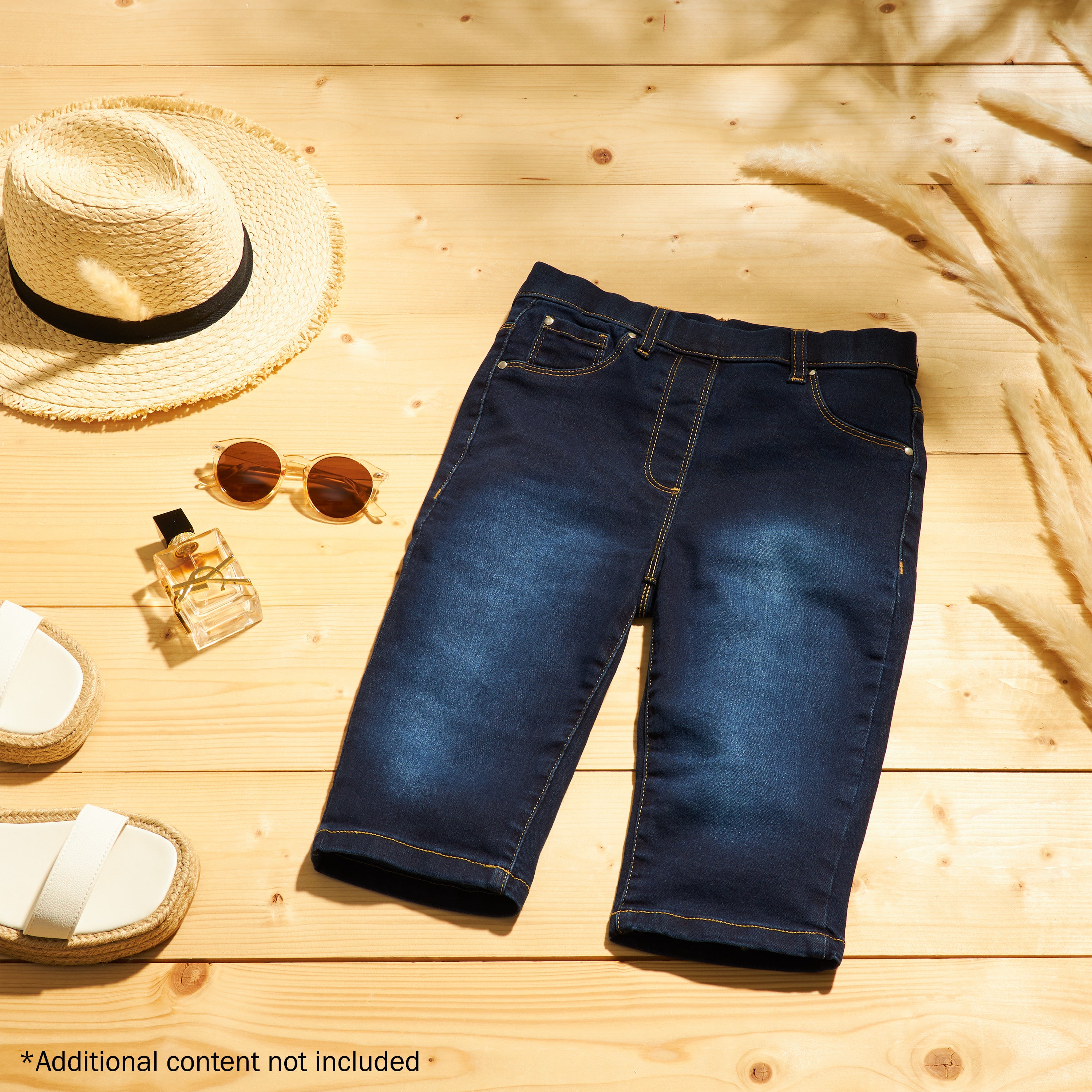 get-trend-citycomfort-short-jegging-femme-denim-bleu-fonc image 3