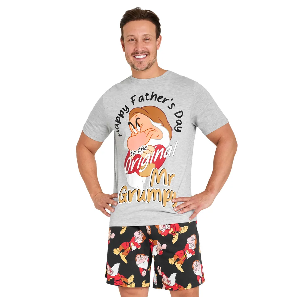 disney-ensemble-pyjama-short-homme-coton-t-shirt-col-rond image 1