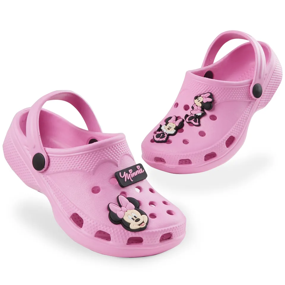 disney-sabots-fille-minnie-rose-charms-amovibles-plage image 1