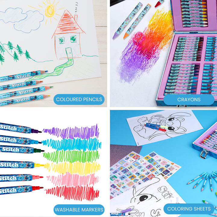 get-trend-school-coffret-stitch-130-pi-ces-coloriage-feutres image 3