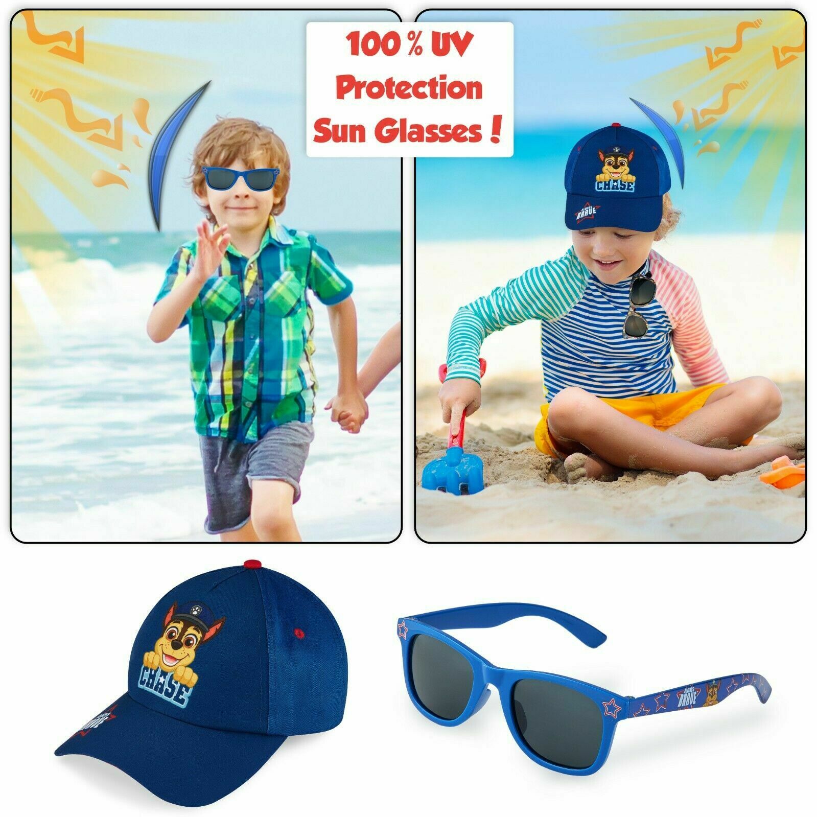 pat-patrouille-casquette-gar-on-lunettes-soleil-uv-chase image 2