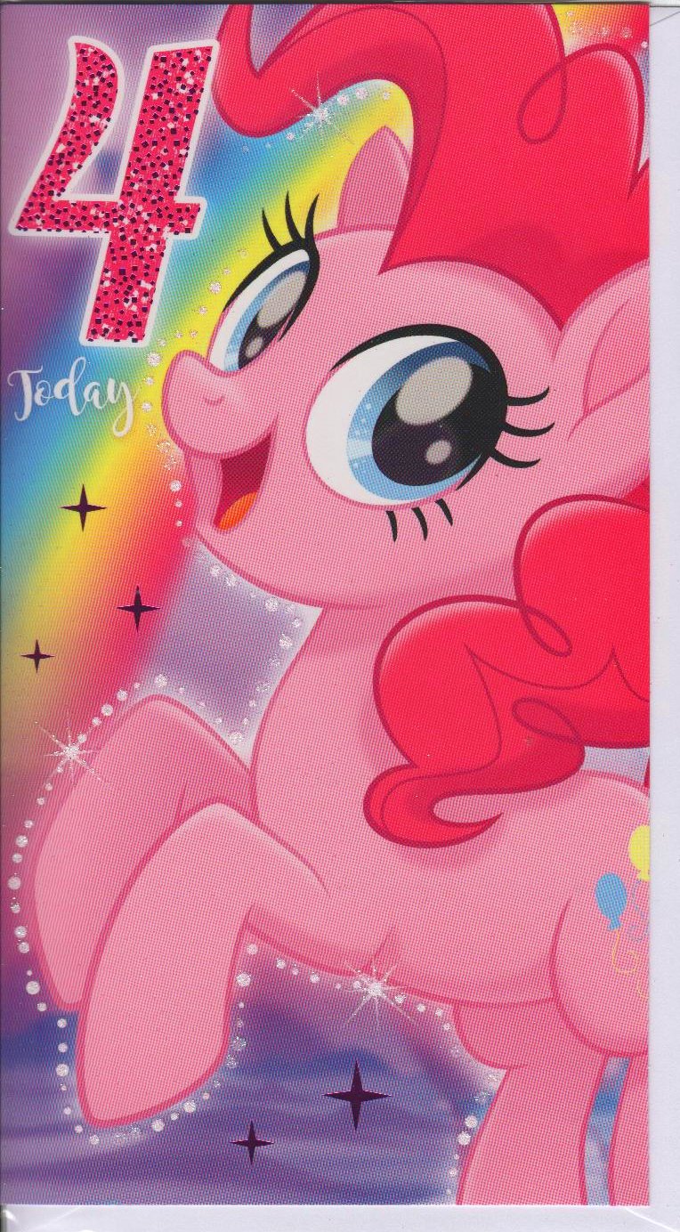 my-little-pony-mp033-carte-anniversaire-4-ans-paillettes image 1