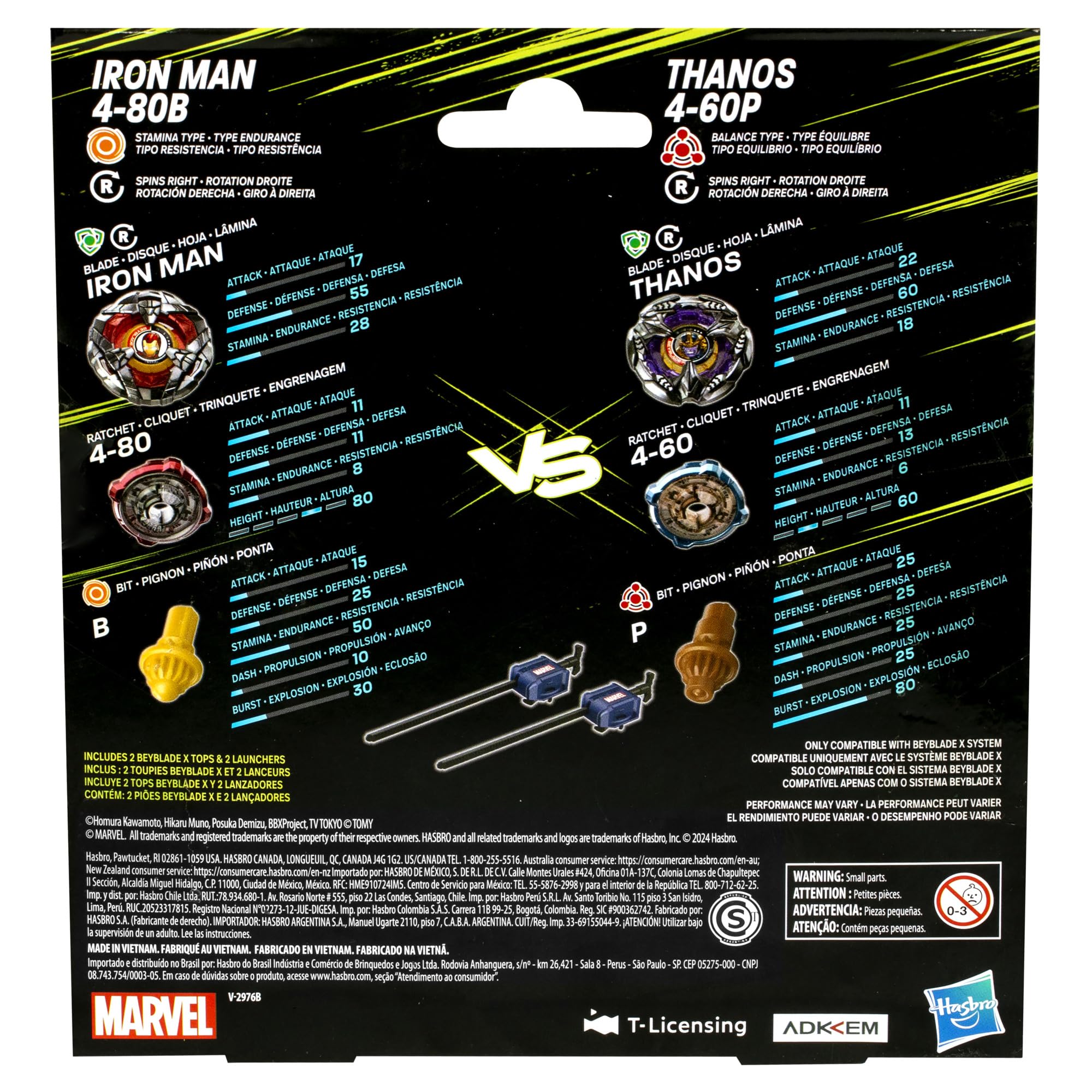 beyblade-x-marvel-iron-man-4-80b-vs-thanos-4-60b-toupies image 5