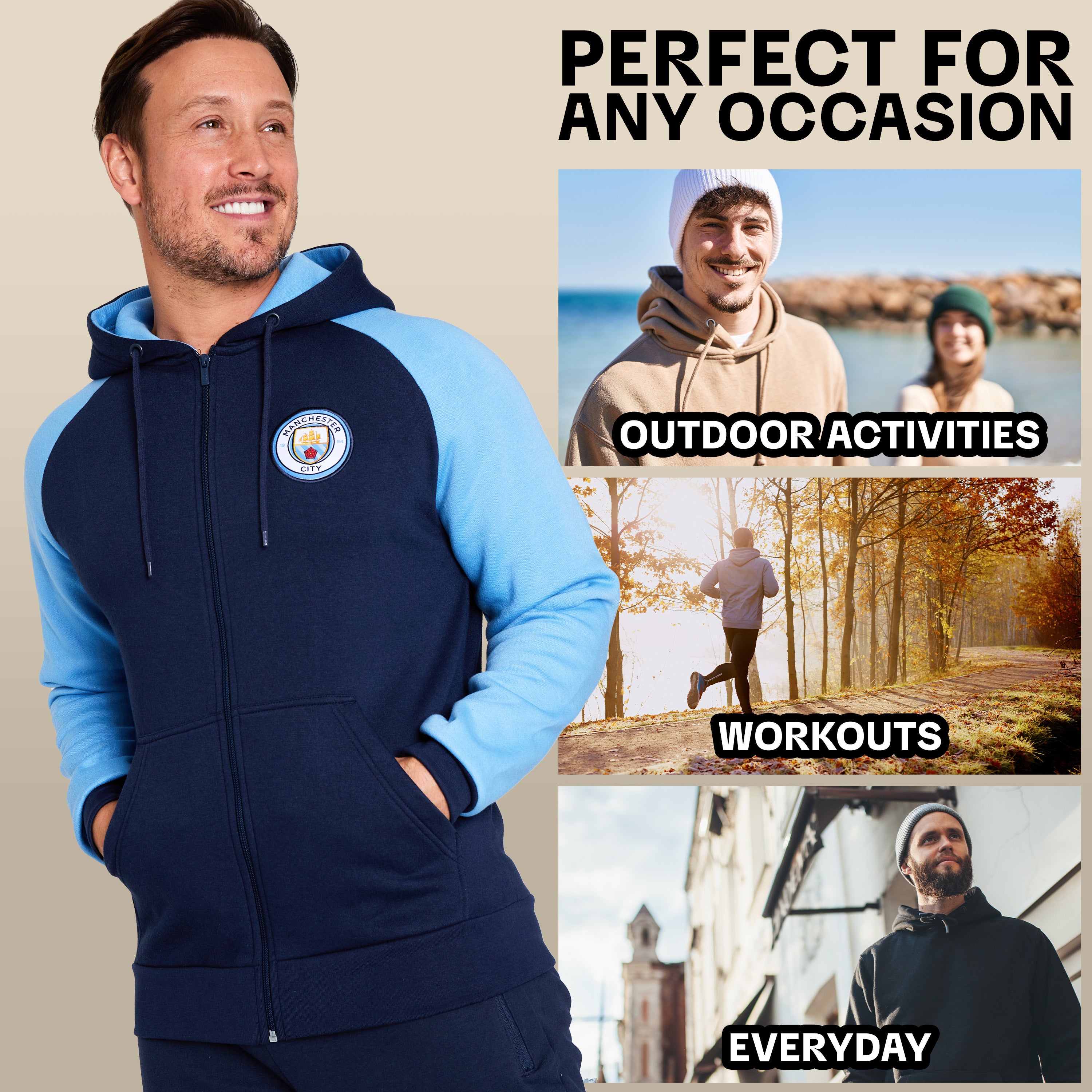 manchester-city-sweat-zipp-homme-capuche-poches-taille-l image 5