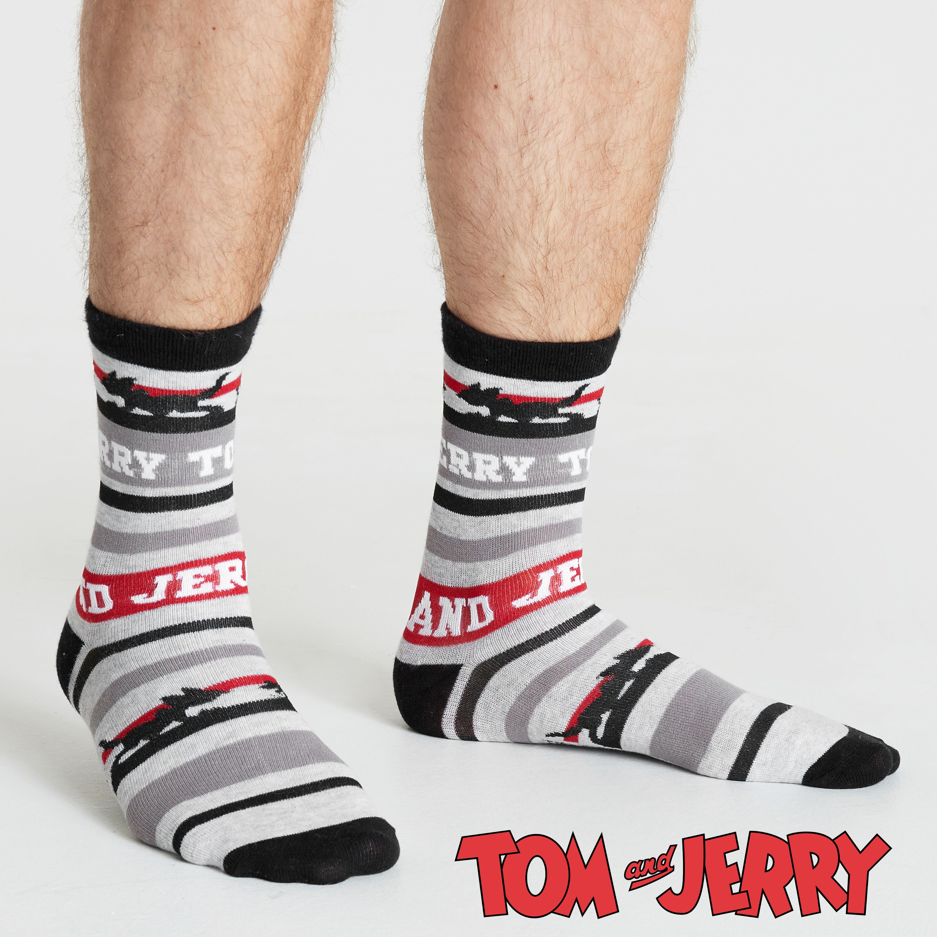 tom-et-jerry-chaussettes-homme-lot-5-paires-coton-tige-haute image 5