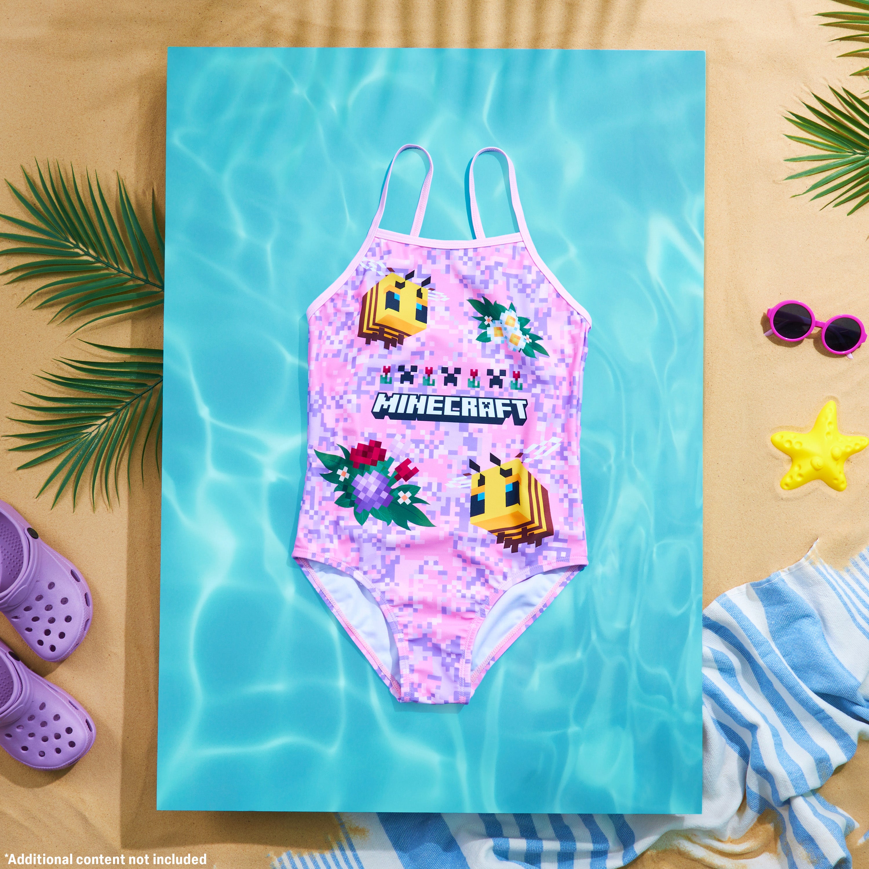 minecraft-maillot-de-bain-une-pi-ce-fille-9-10-ans-stretch image 5