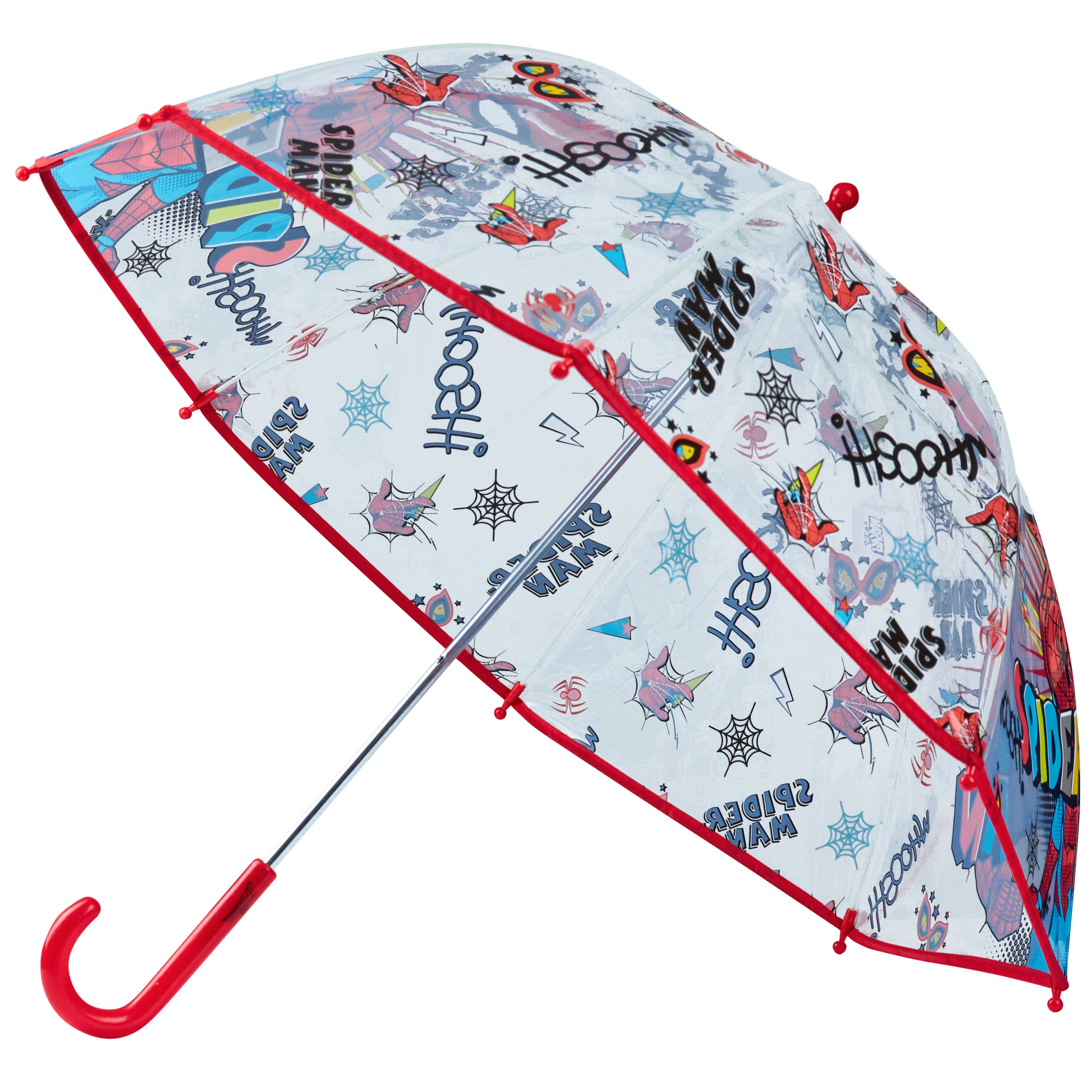 marvel-spiderman-parapluie-cloche-enfant-transparent image 1