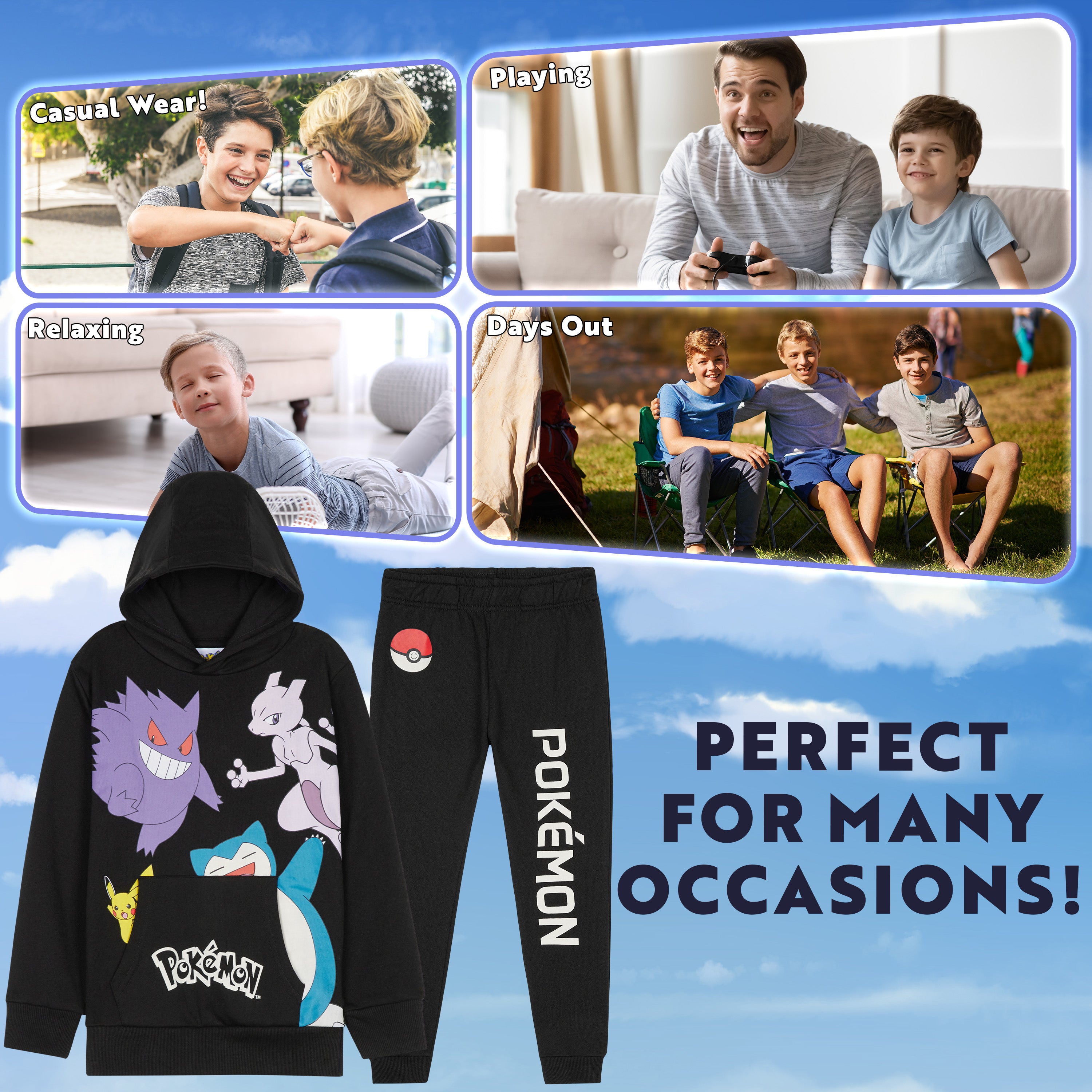 pok-mon-surv-tement-gar-on-hoodie-9-10-ans image 4