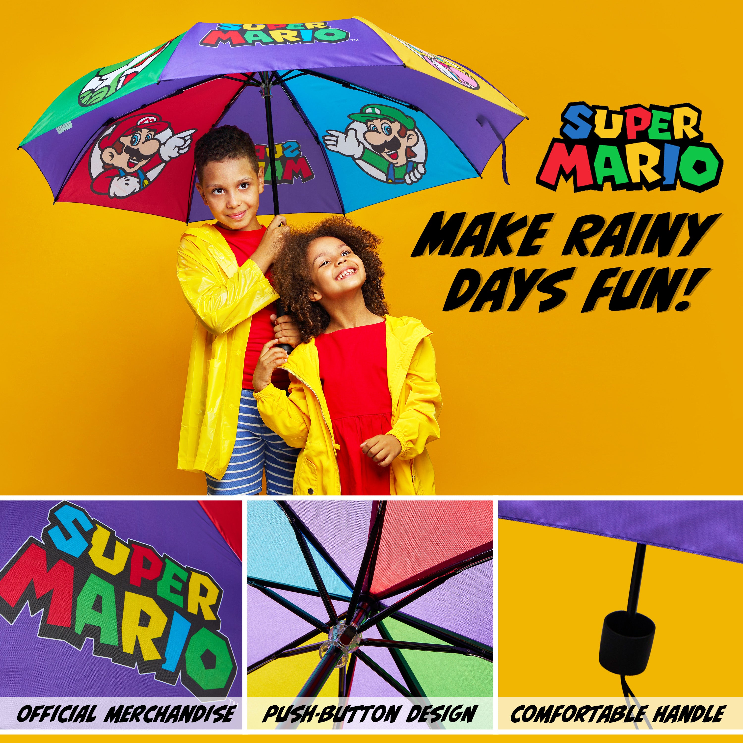 super-mario-parapluie-pliable-enfant-t-lescopique-l-ger image 3