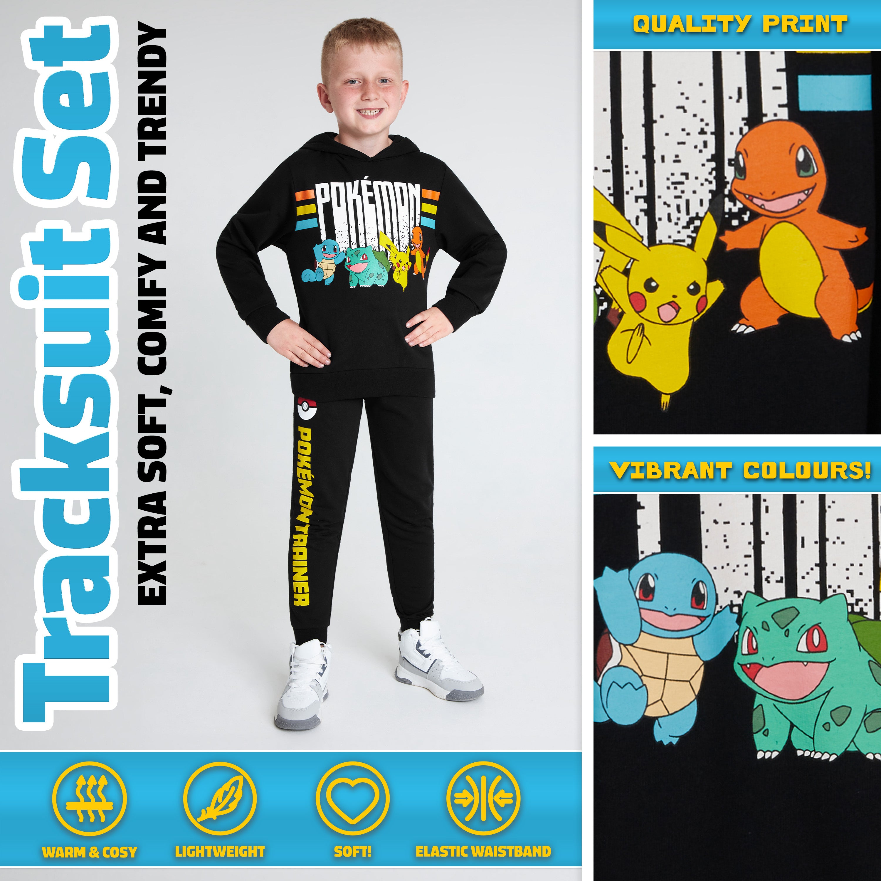 pok-mon-surv-tement-gar-on-hoodie-jogger-coton-9-10-ans image 3