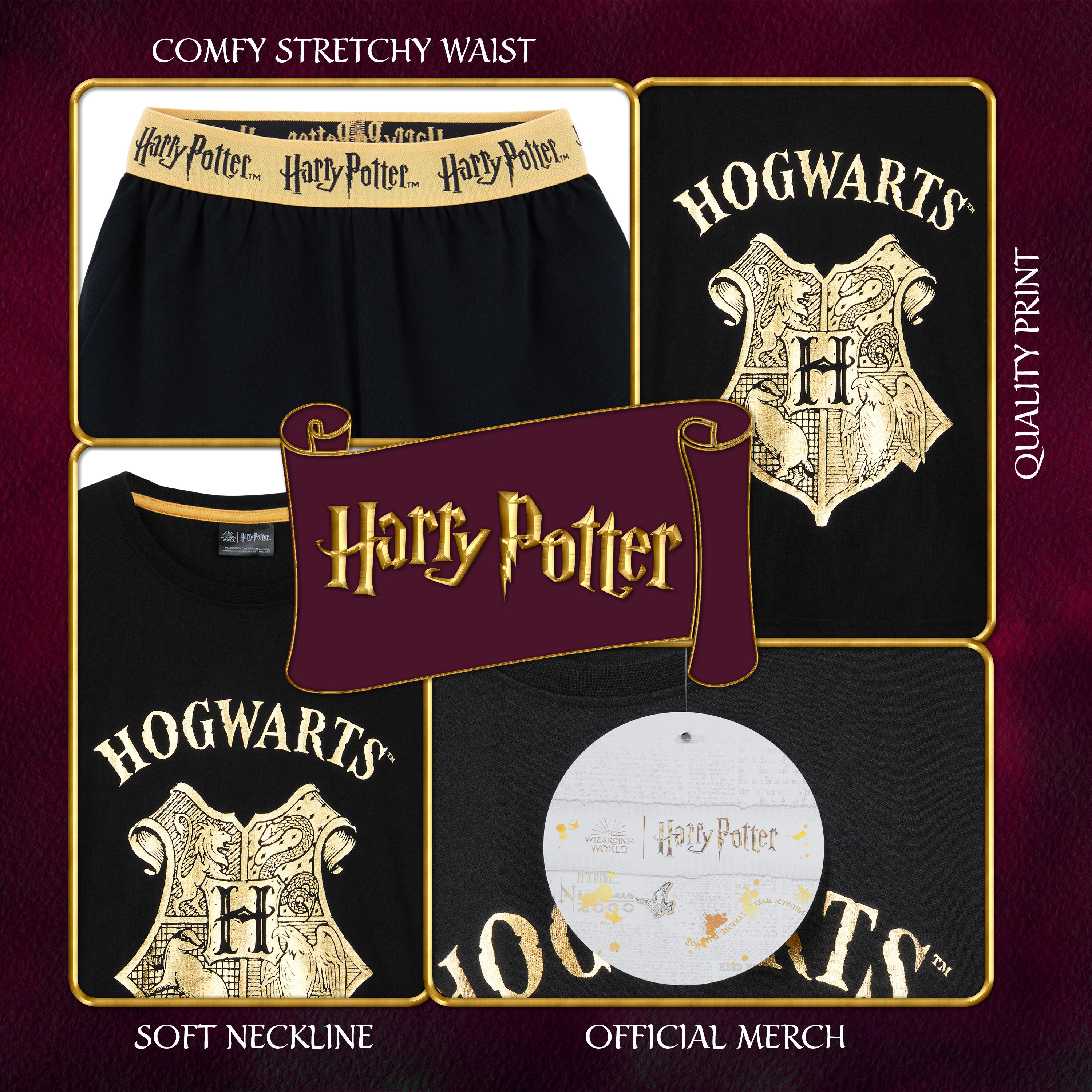 harry-potter-pyjama-court-fille-9-10-ans-coton-2-pi-ces image 5