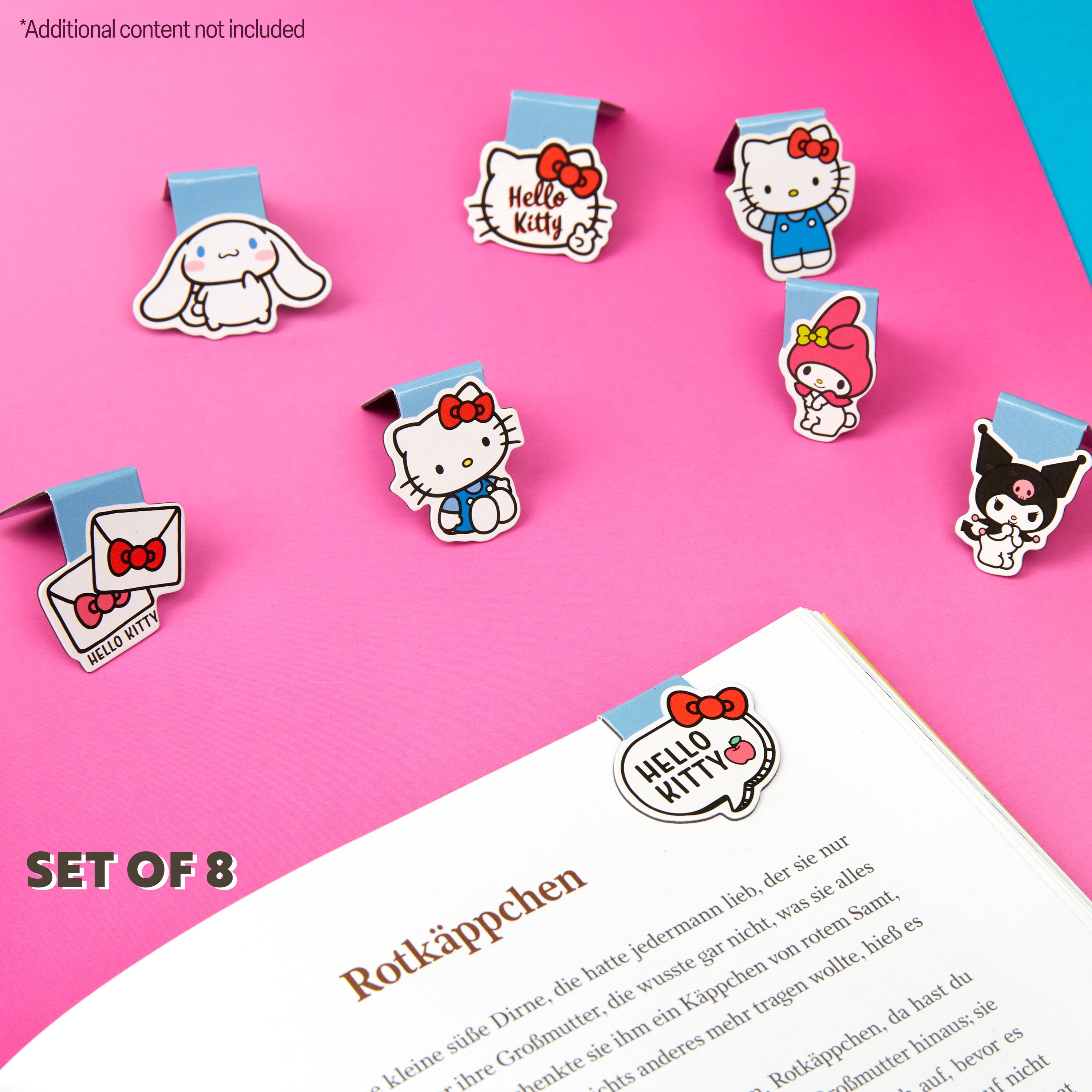 get-trend-hello-kitty-marque-page-magn-tique-lot-8-bleu-lecture image 2