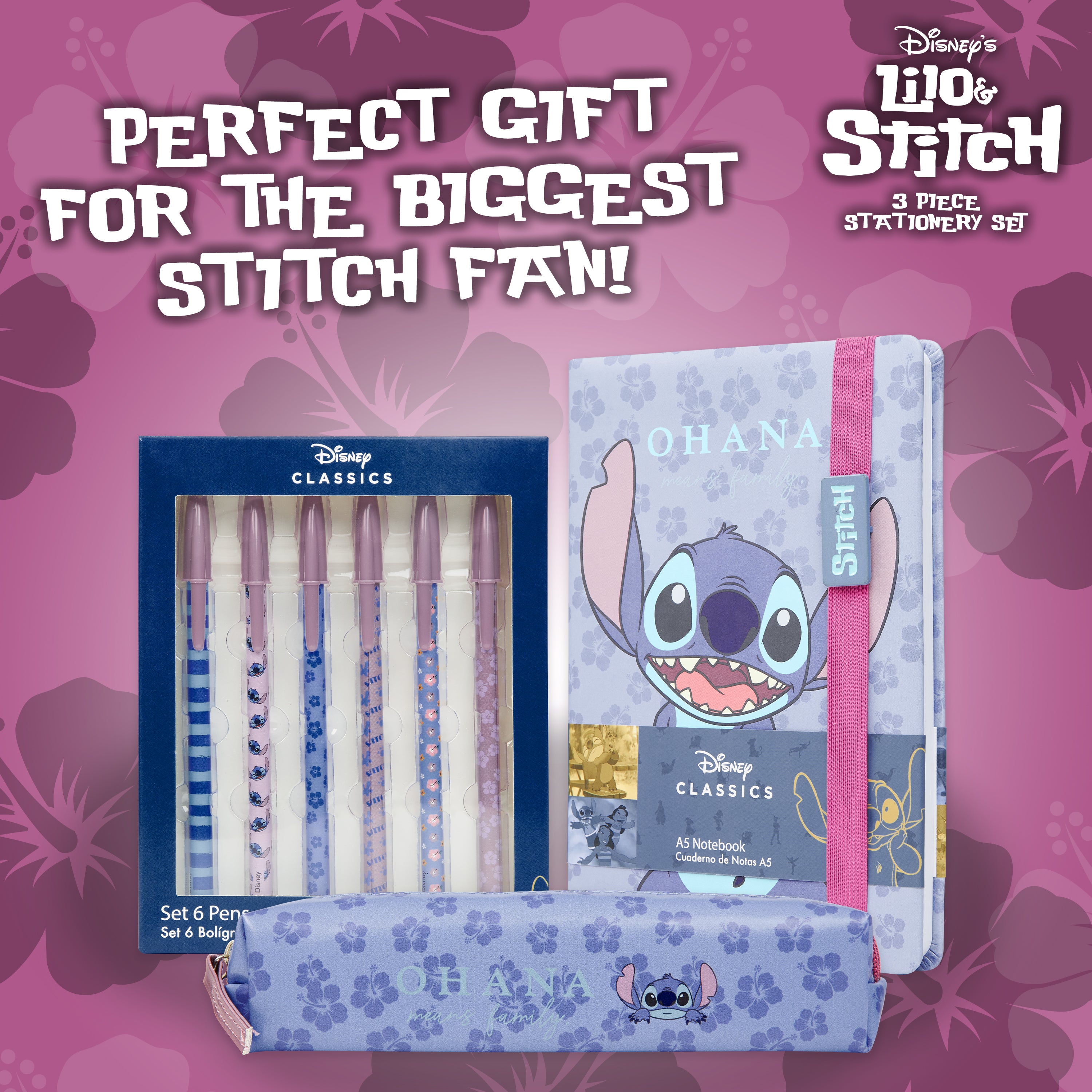 disney-stitch-set-papeterie-bleu-carnet-trousse-stylos-cole image 3