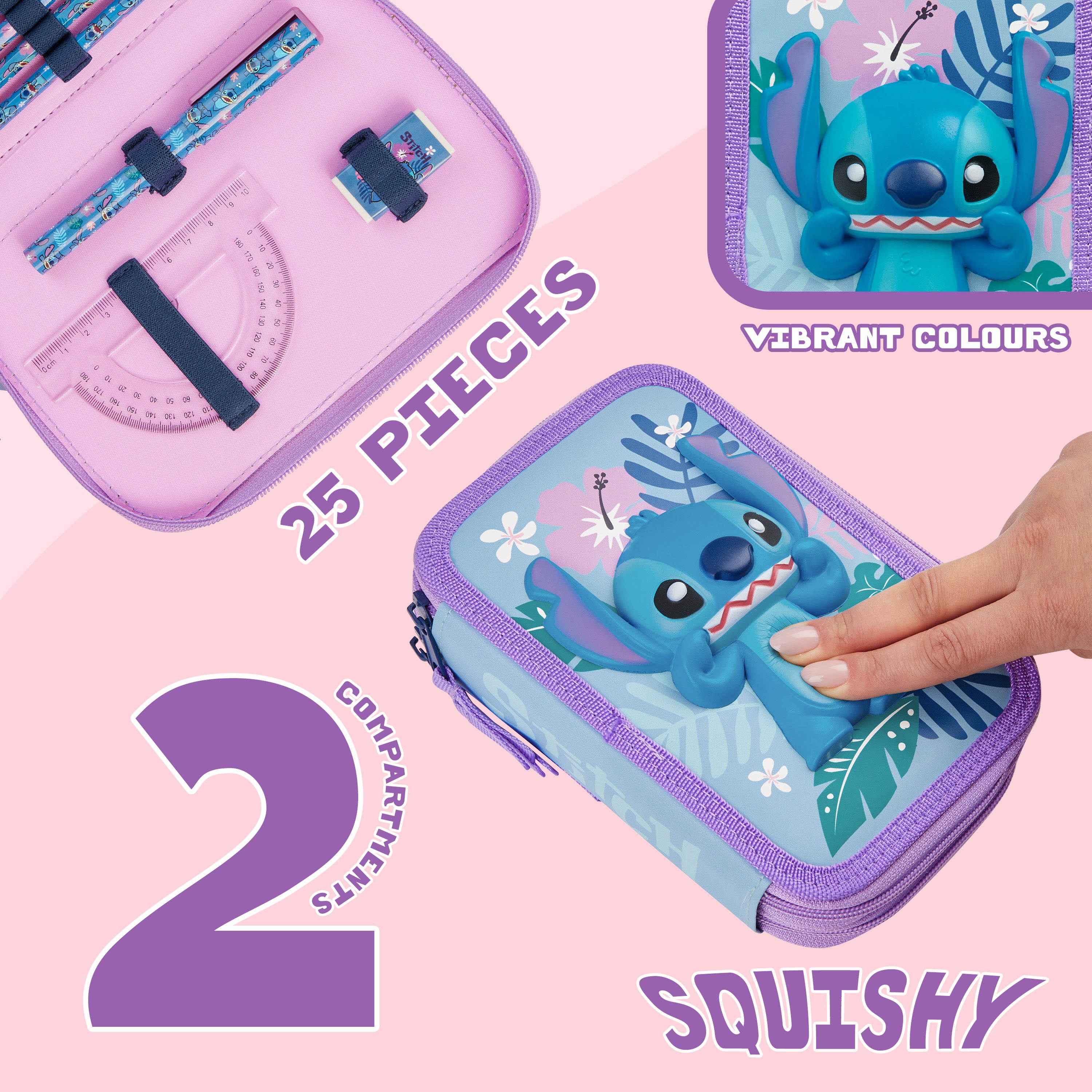 trousse-disney-stitch-fille-garnie-2-compartiments image 4