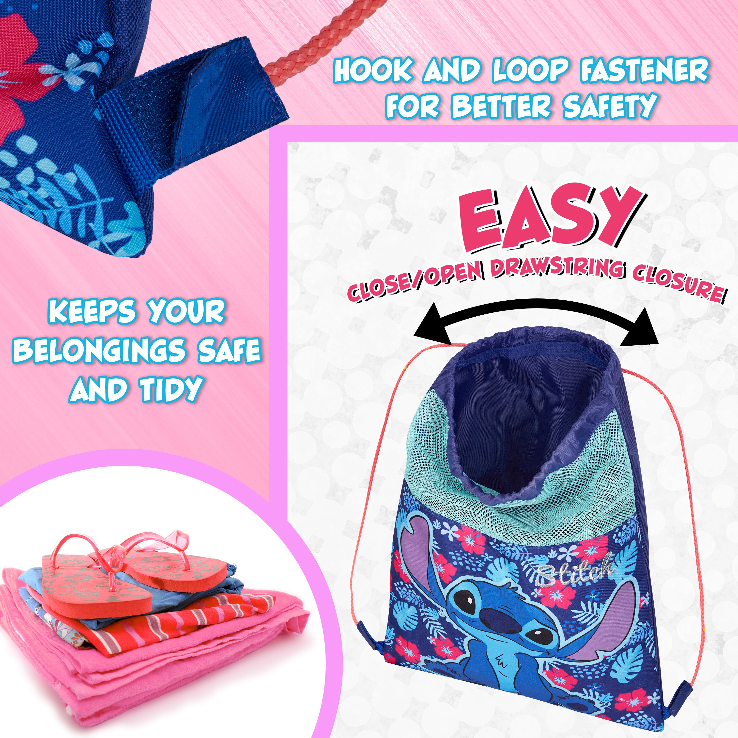 disney-stitch-sac-piscine-enfant-cordon-sport-cole image 5