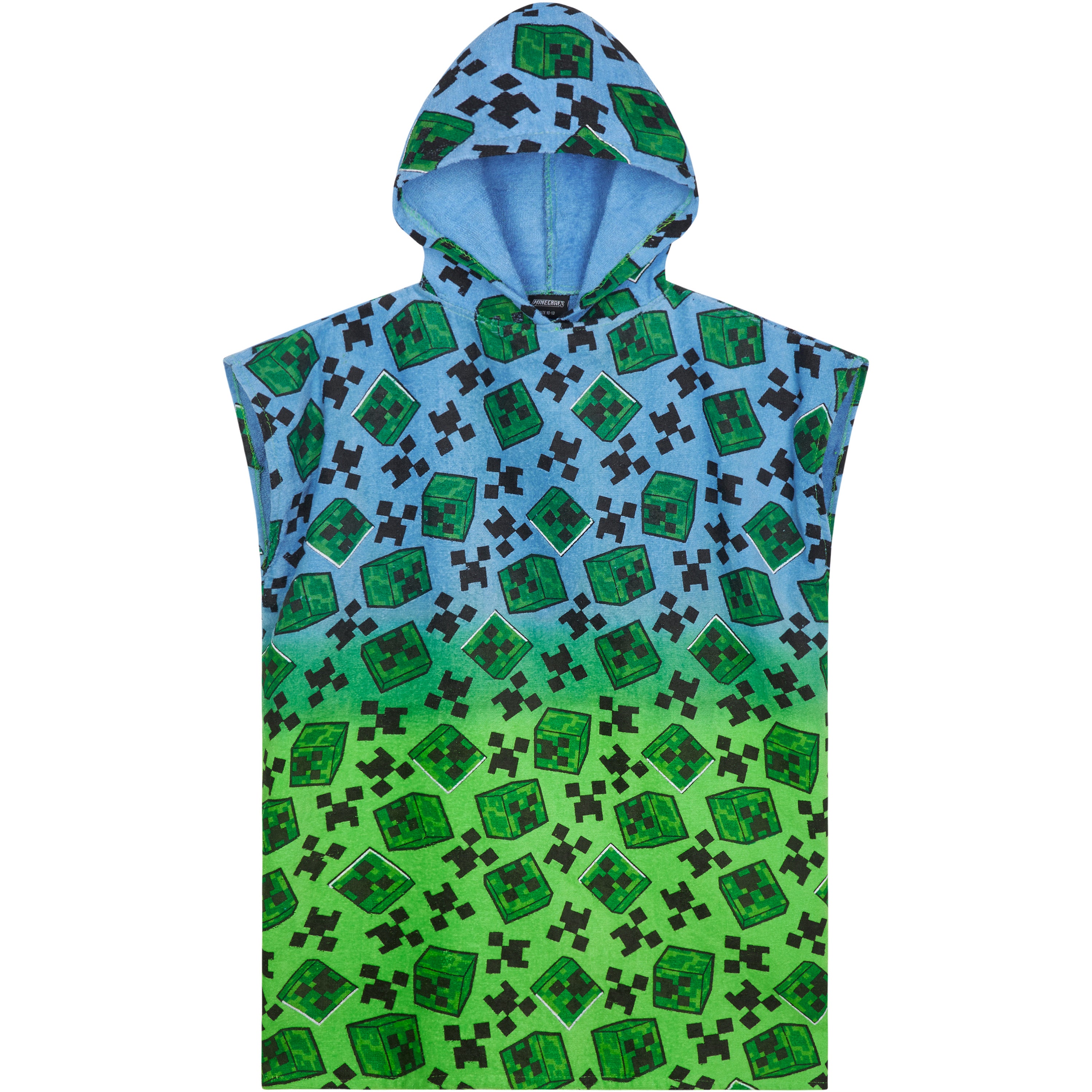 minecraft-serviette-poncho-capuche-enfant-6-9-ans-gamer image 1