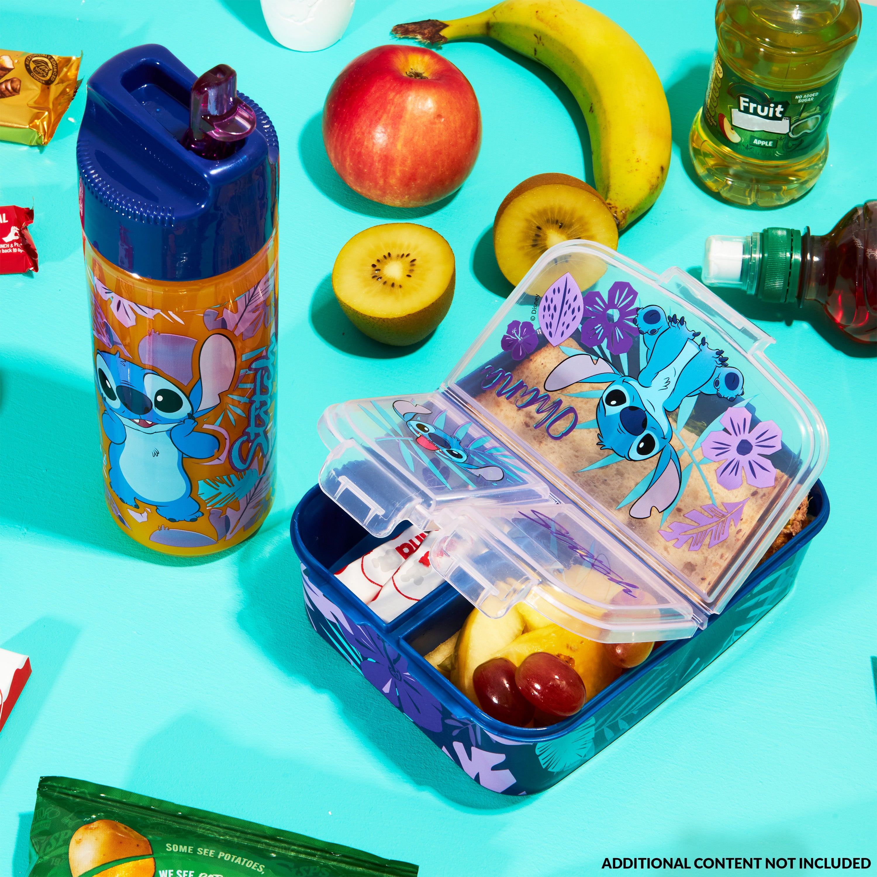 disney-stitch-lunchbox-bento-3-cases-gourde-340-ml-bleu image 2