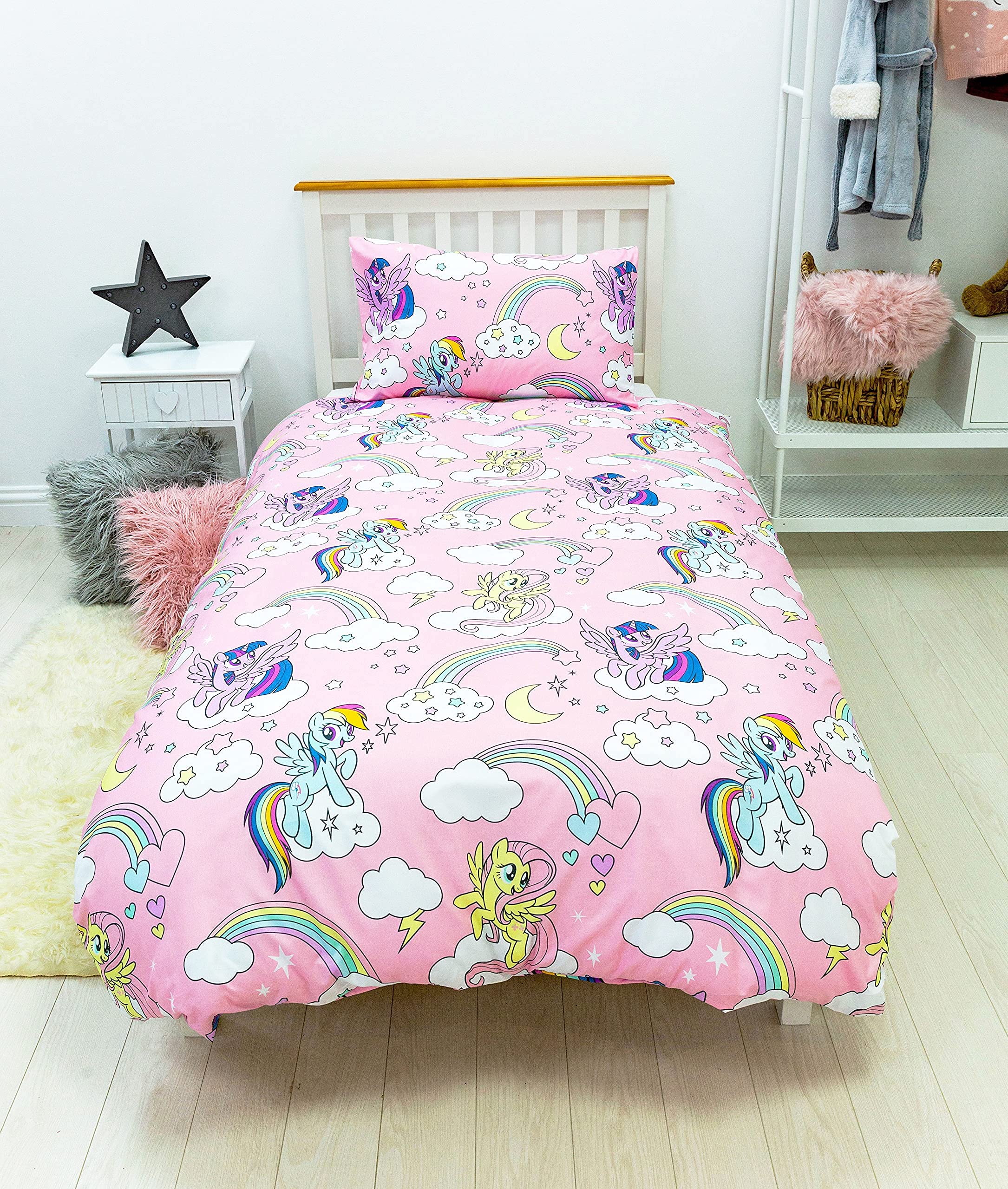my-little-pony-housse-couette-rose-lit-simple-135x200-parure image 5