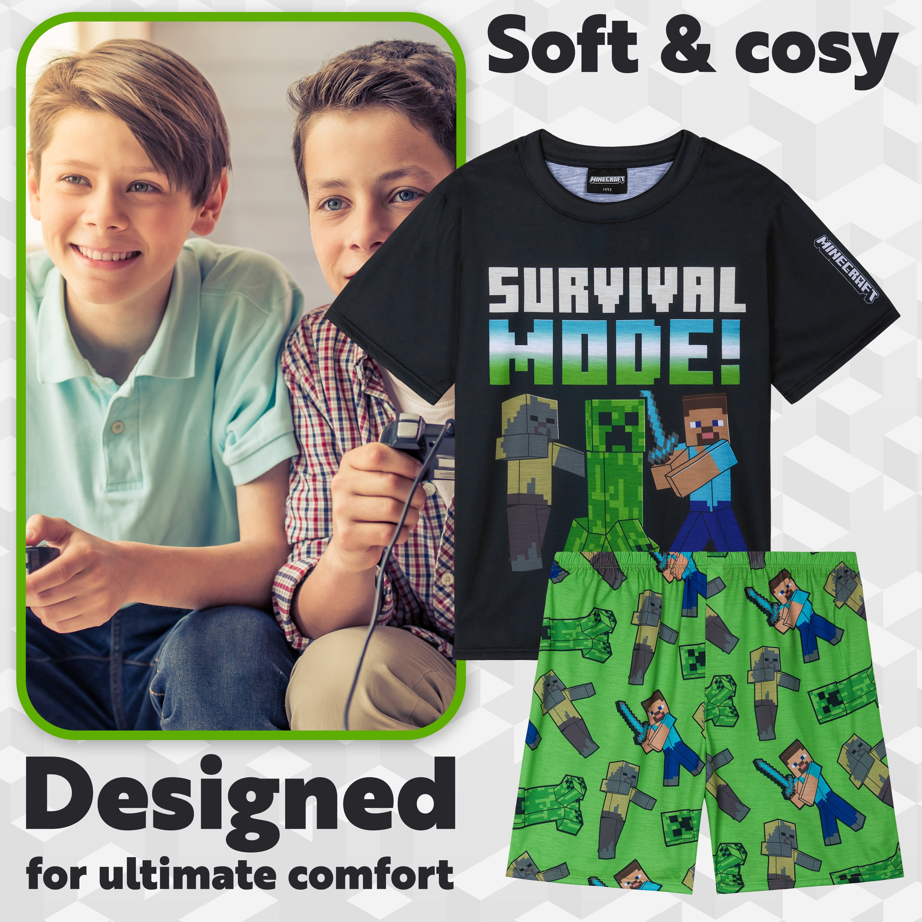 get-trend-boys-ensemble-pyjama-gar-on-court-gamer-7-8-ans image 3