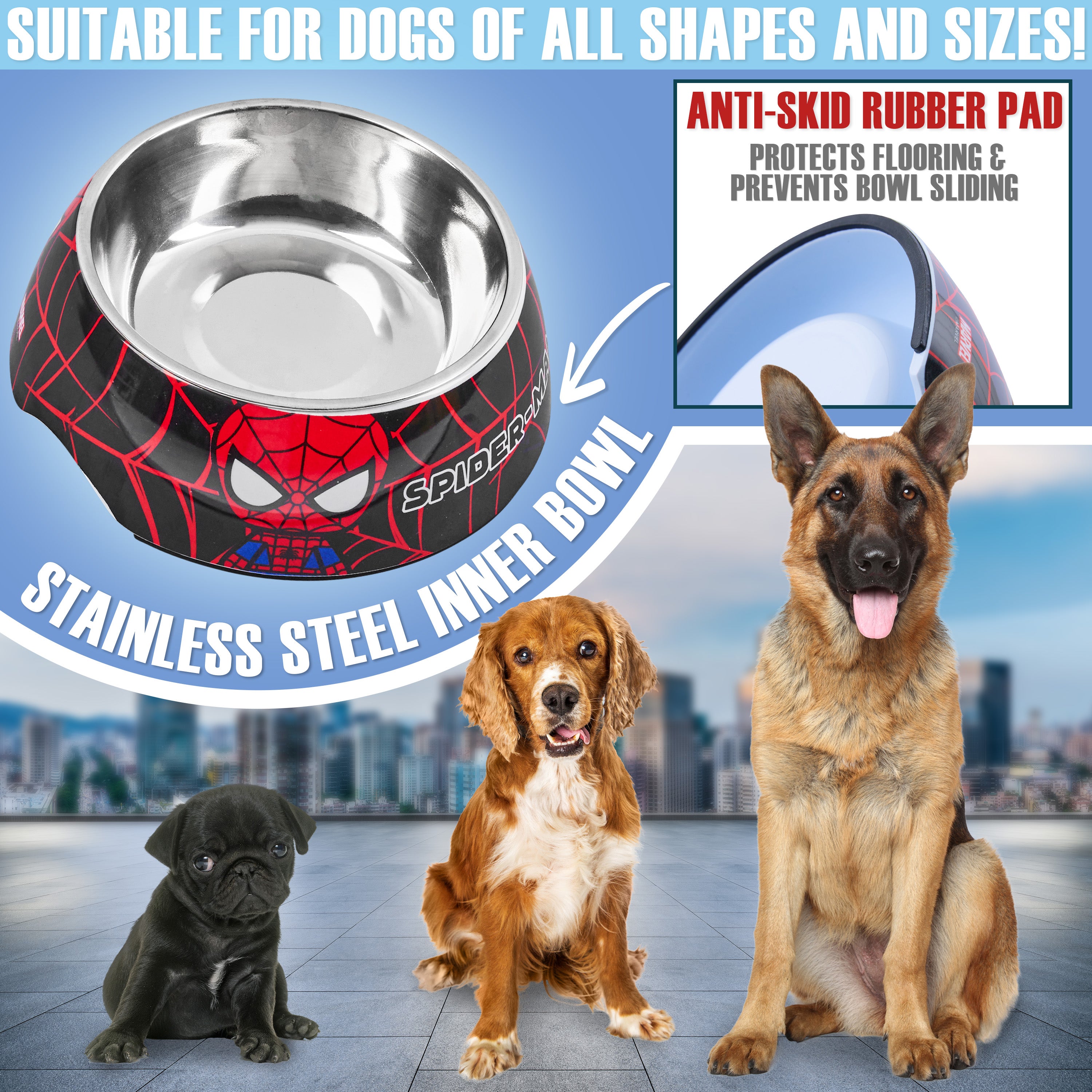 marvel-set-jouet-peluche-chien-gamelle-antid-rapante-spiderman image 3