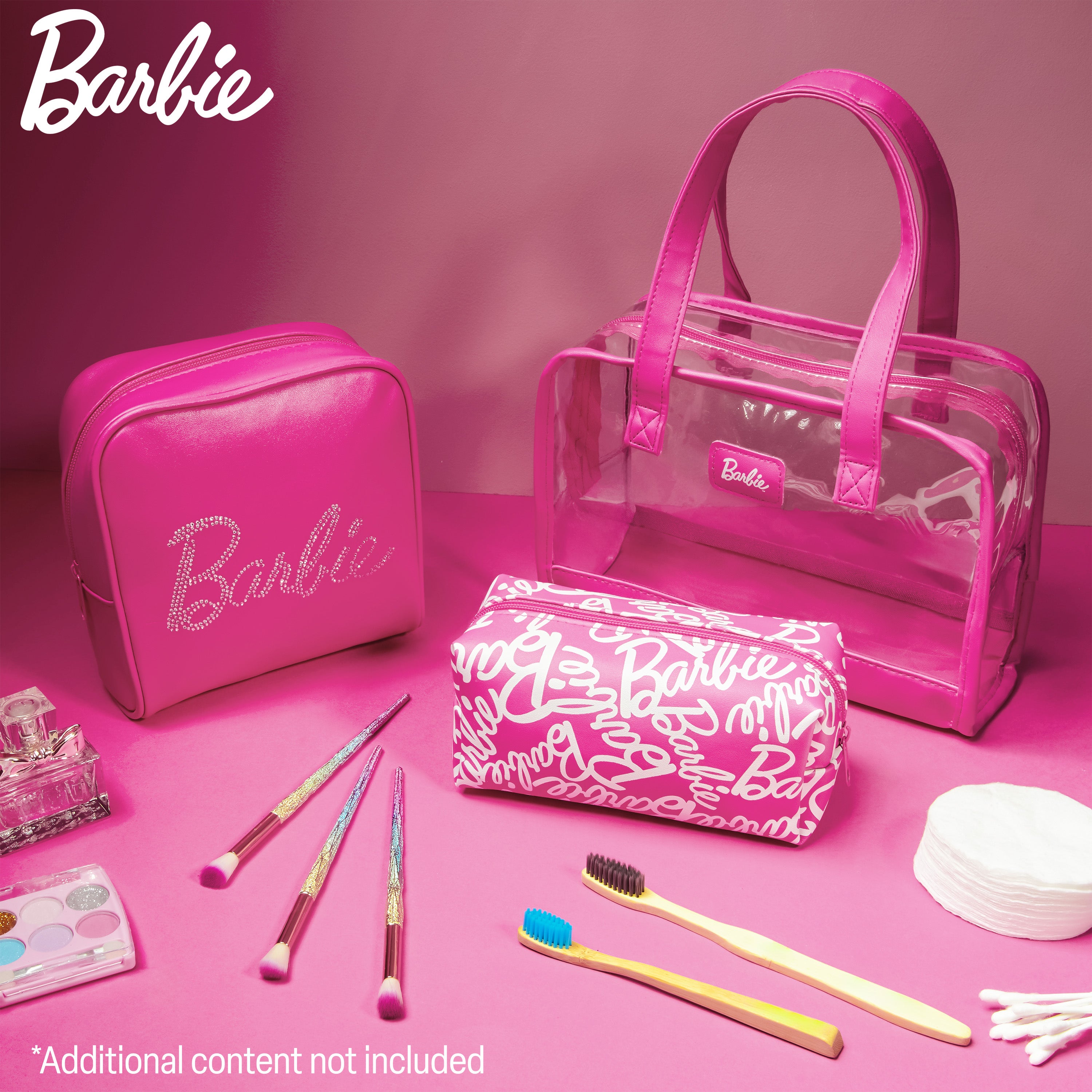 barbie-lot-3-trousses-toilette-maquillage-rose image 2