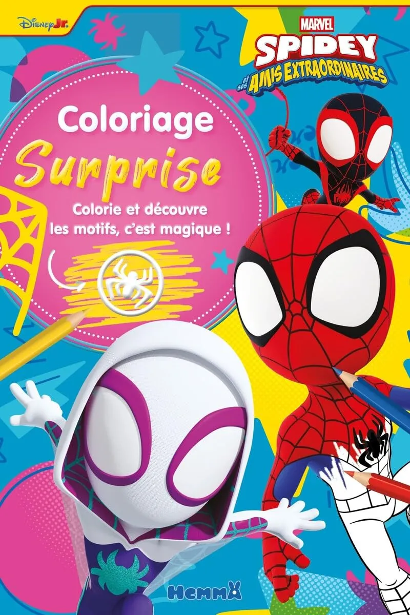 marvel-spidey-coloriage-surprise-magique-livre-4-ans image 1