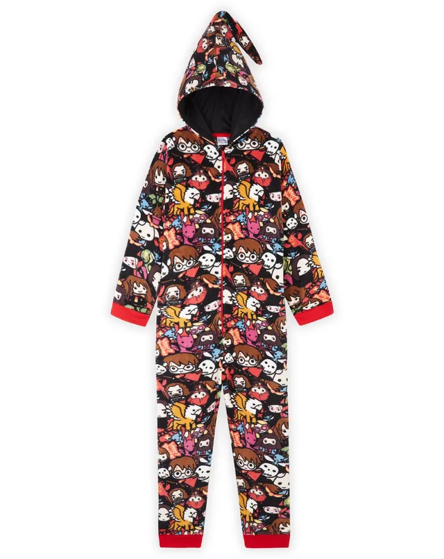 harry-potter-combinaison-pyjama-fille-polaire-7-8-ans-capuche image 1