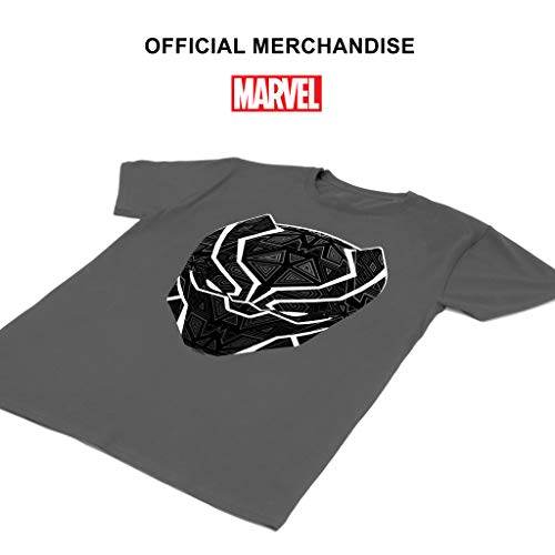 marvel-black-panther-t-challa-mask-t-shirt-homme-noir-l image 6
