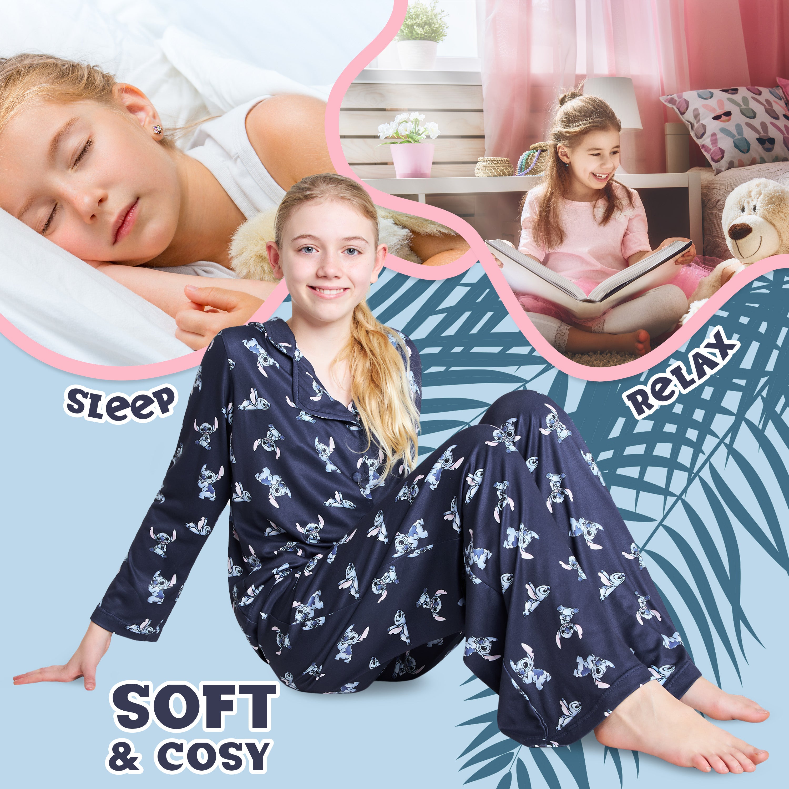 disney-stitch-pyjama-fille-long-2-pi-ces-9-10-ans image 5