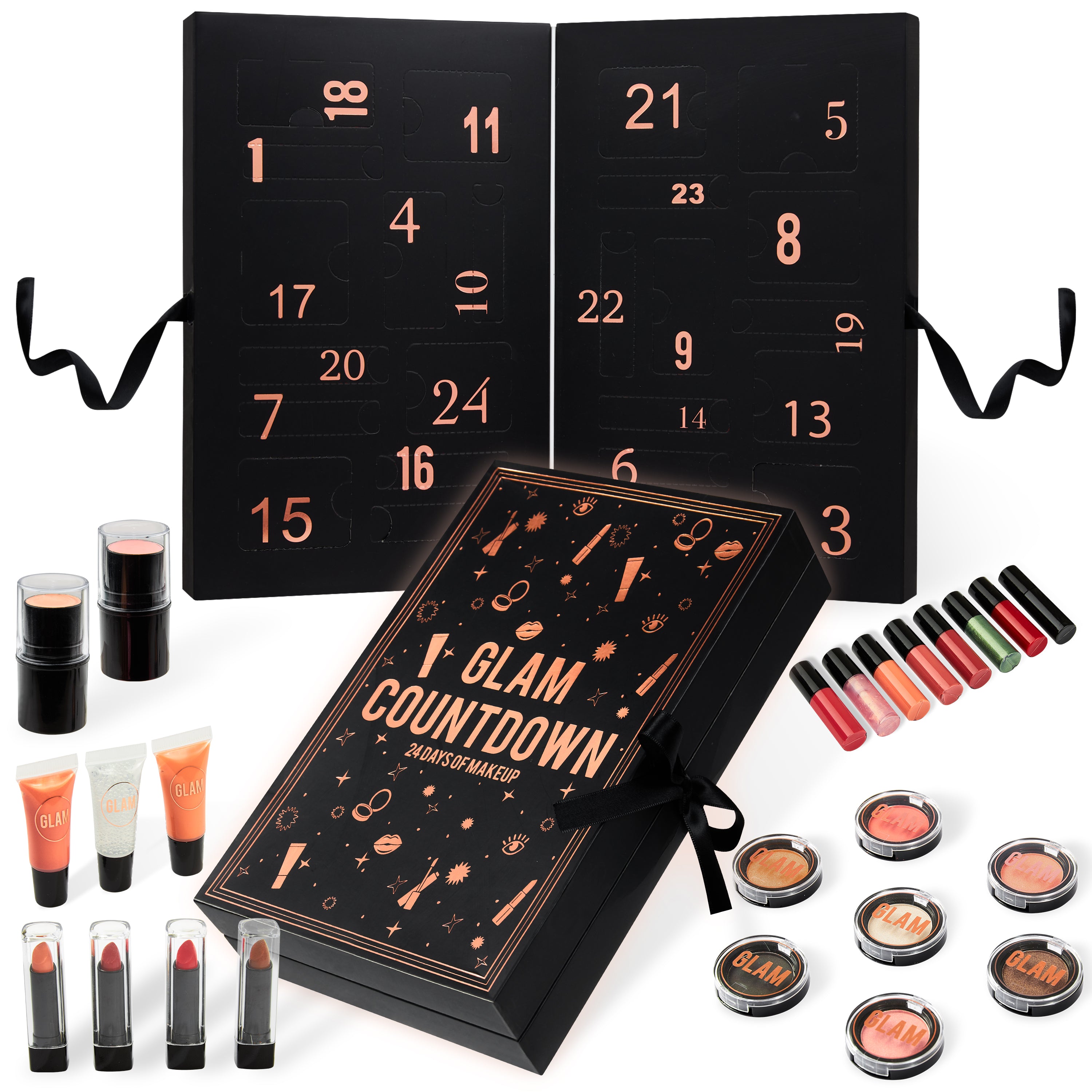 get-trend-beauty-calendrier-avent-beaut-femme-noir-24-produits image 1