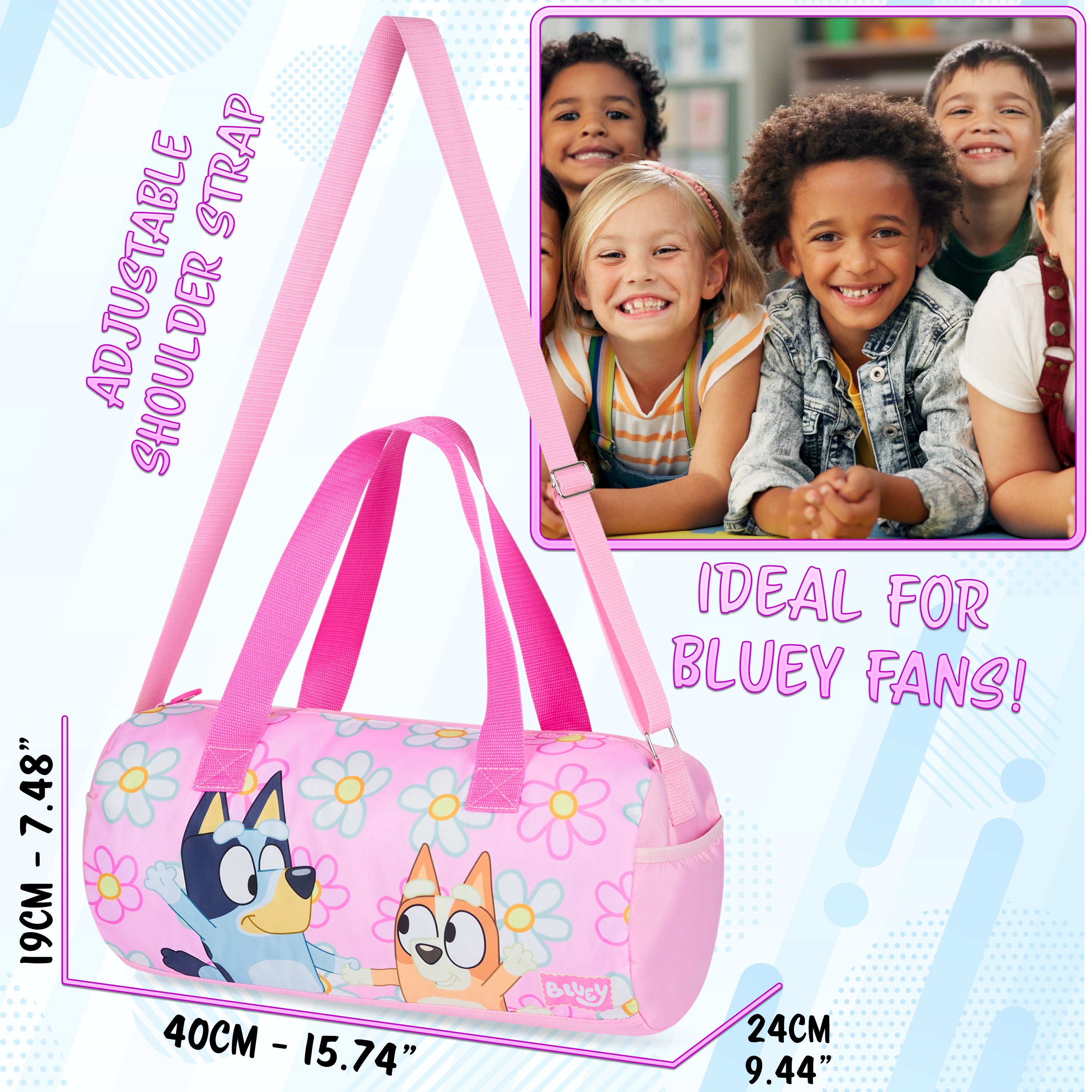 bluey-sac-de-sport-enfant-bleu-poches-zipp-es-40-cm image 7