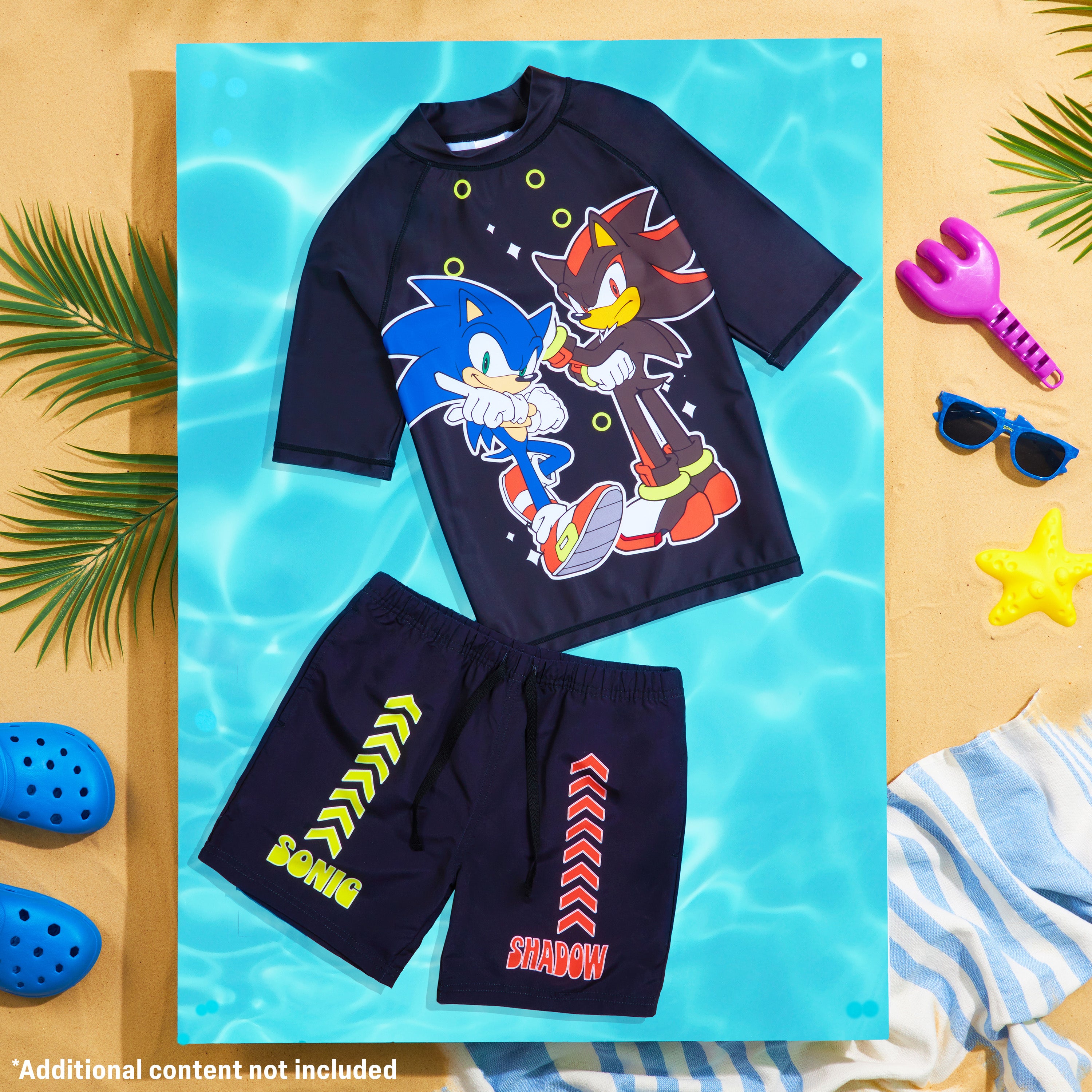 sonic-maillot-de-bain-gar-on-2-pi-ces-7-8-ans-rash-guard image 5