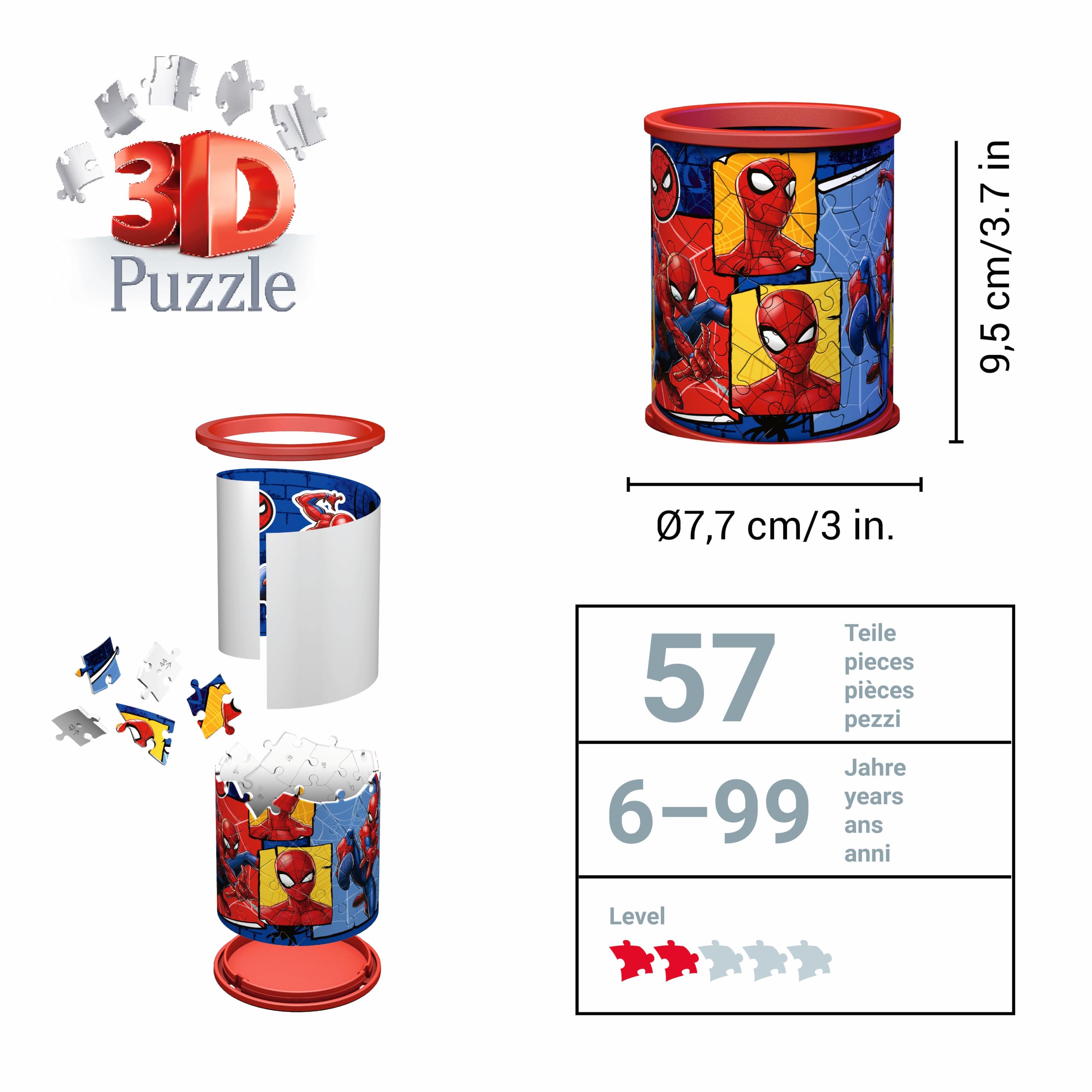 ravensburger-spider-man-puzzle-3d-porte-stylos-54-pi-ces image 3
