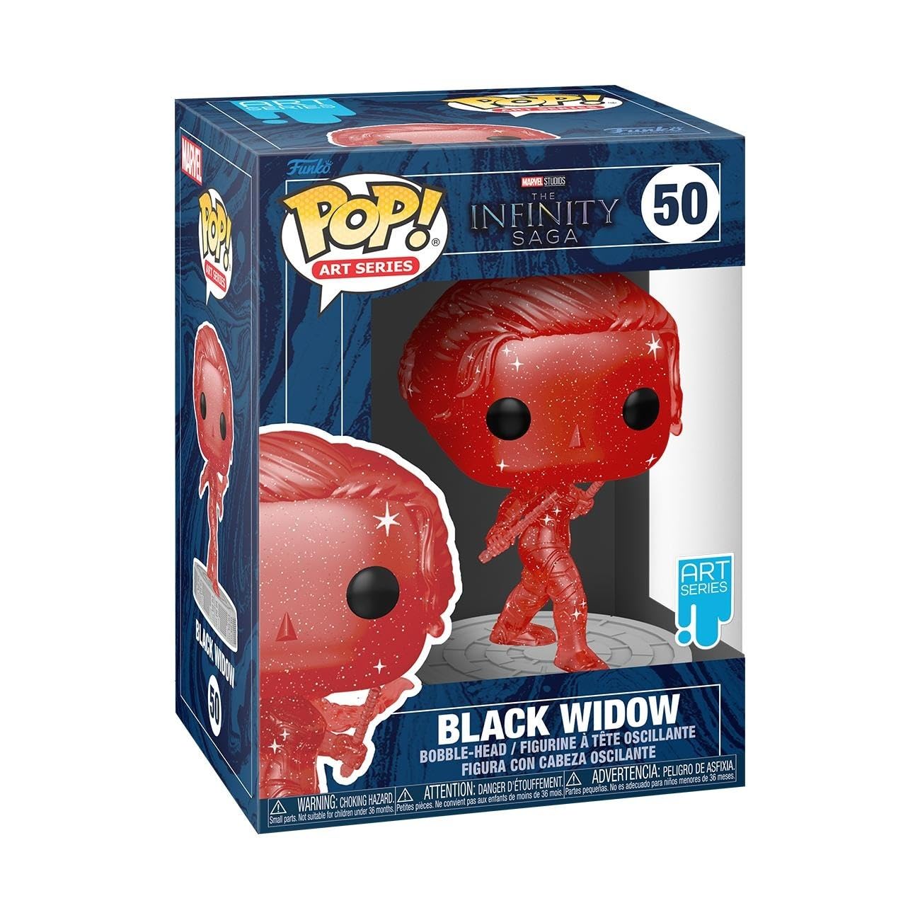 funko-pop-artist-series-infinity-saga-black-widow-figurine-vinyle-rouge-9-cm image 1