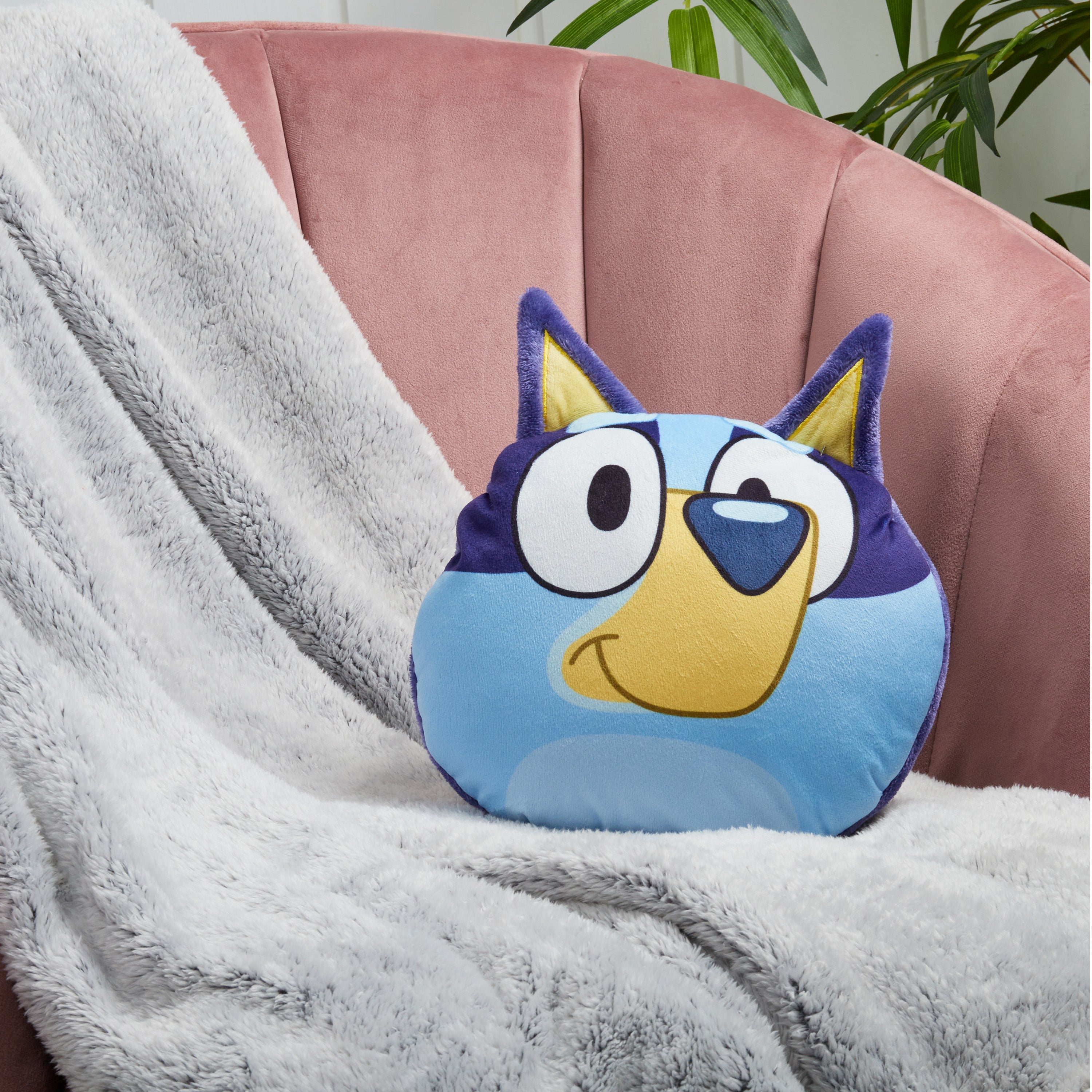 bluey-poncho-polaire-fille-hoodie-plaid-2-4-ans-douillet image 2