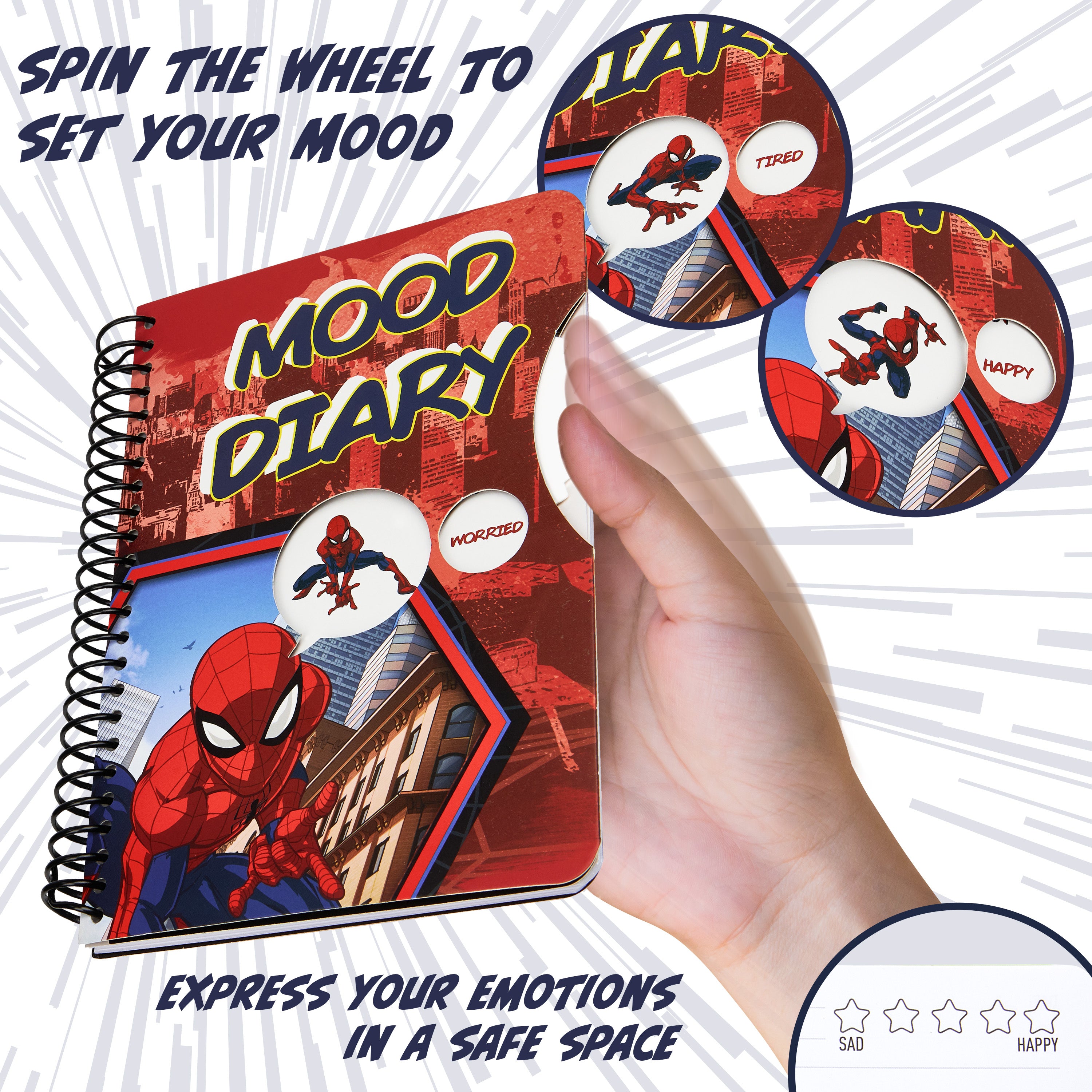 marvel-spiderman-journal-intime-stickers-stylo-enfant image 4