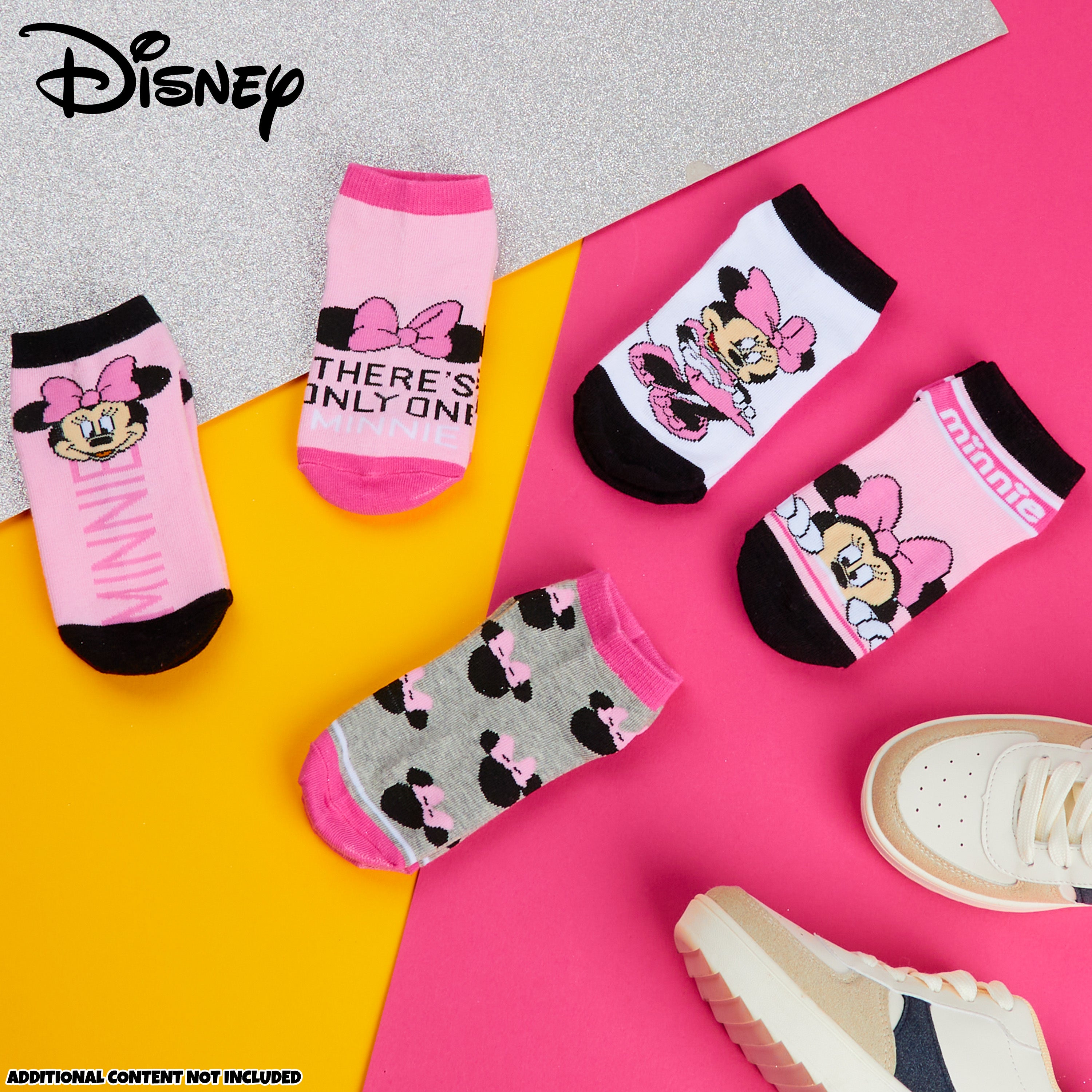 chaussettes-disney-fille-basses-coton-lot-de-5 image 2